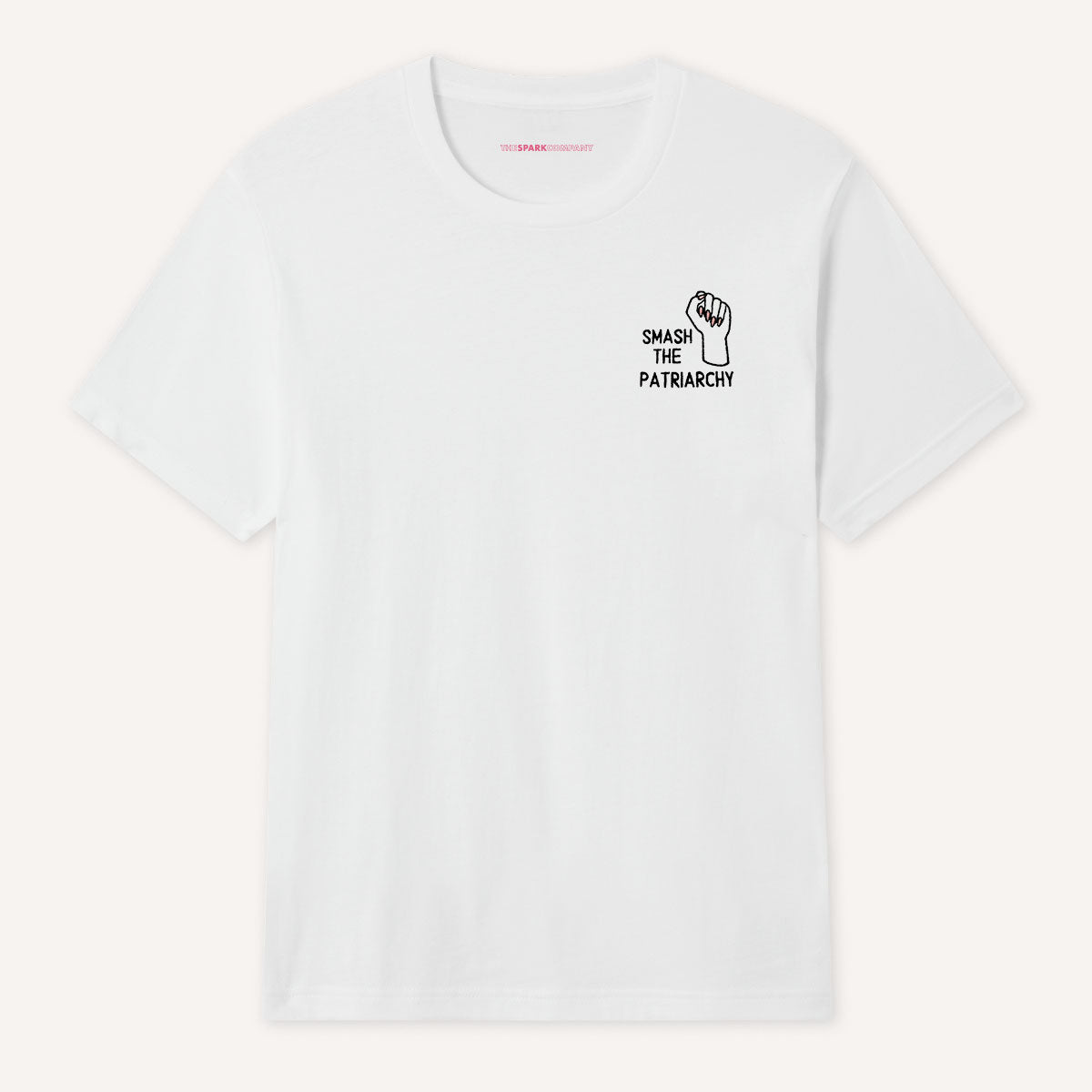 Smash The Patriarchy Embroidered T-Shirt-Feminist Apparel, Feminist Clothing, Feminist T Shirt, BC3001-The Spark Company