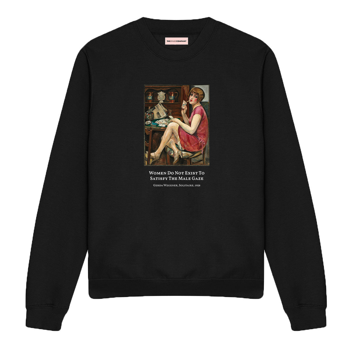 Solitaire by Gerda Wegener Sweatshirt-Feminist Apparel, Feminist Clothing, Feminist Sweatshirt, JH030-The Spark Company