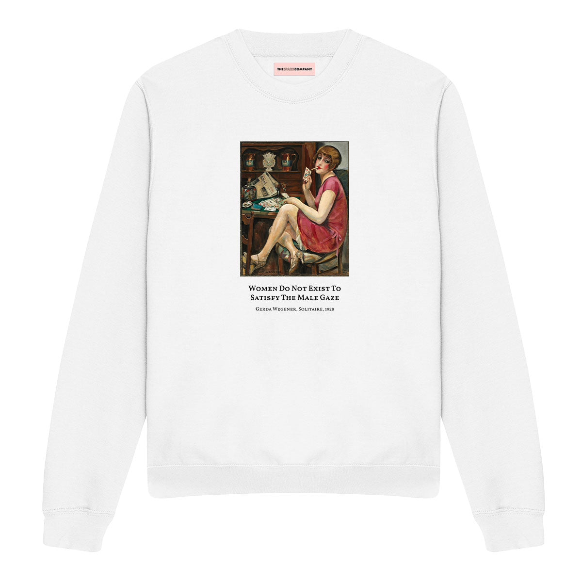 Solitaire by Gerda Wegener Sweatshirt-Feminist Apparel, Feminist Clothing, Feminist Sweatshirt, JH030-The Spark Company