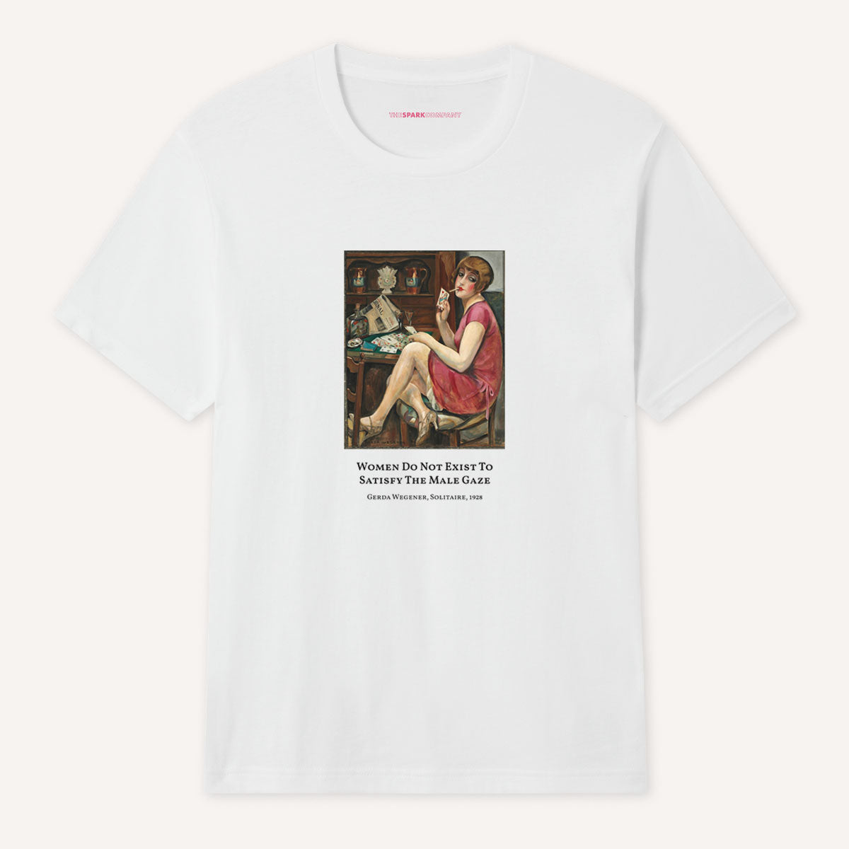 Solitaire by Gerda Wegener T-Shirt-Feminist Apparel, Feminist Clothing, Feminist T Shirt, BC3001-The Spark Company