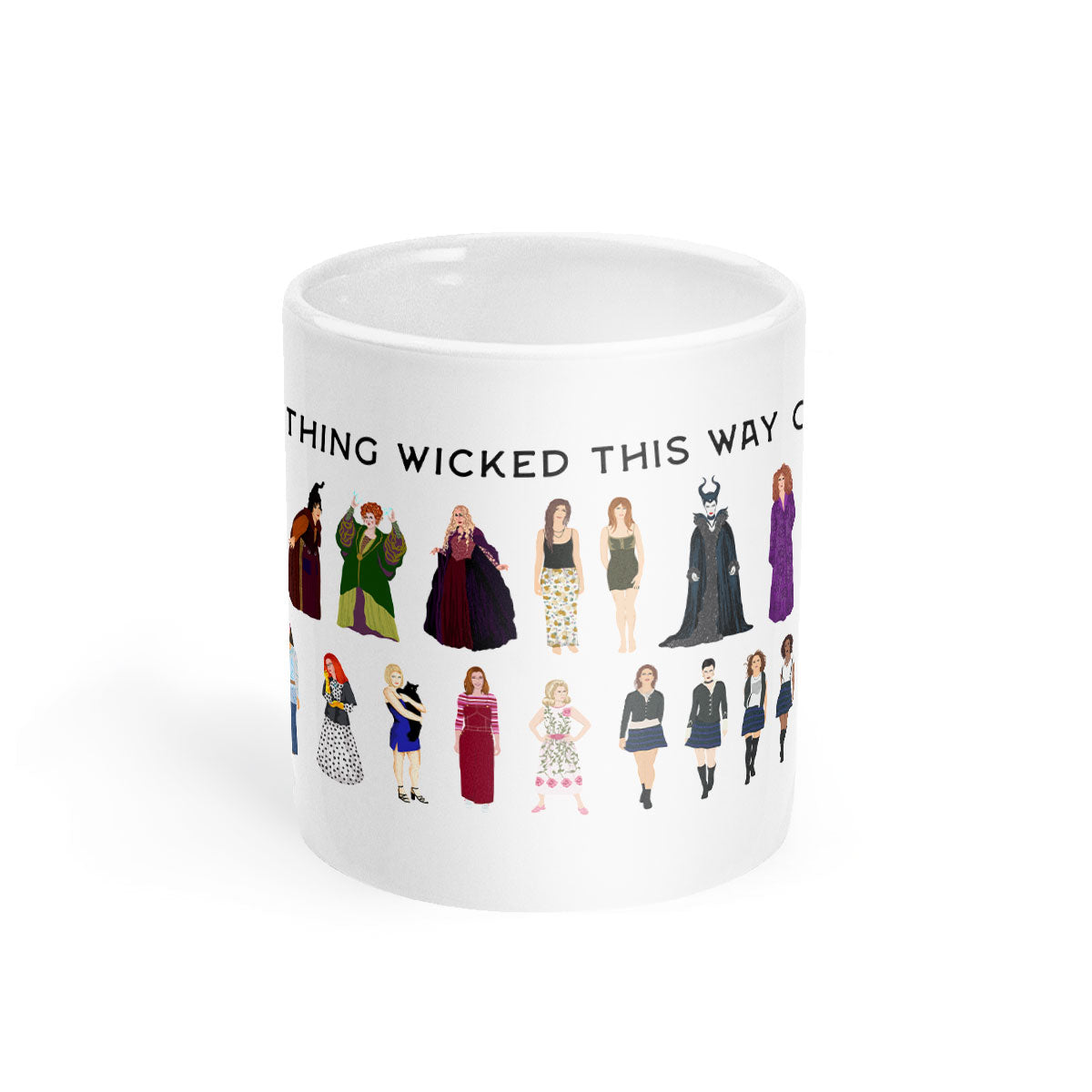 Something Wicked This Way Comes Mug-Feminist Apparel, Feminist Gift, Feminist Coffee Mug, 11oz White Ceramic-The Spark Company