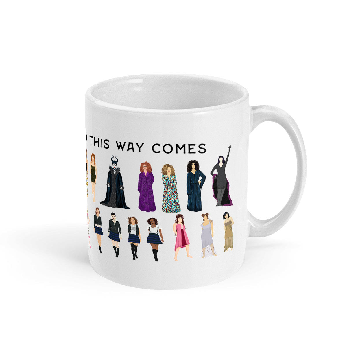 Something Wicked This Way Comes Mug-Feminist Apparel, Feminist Gift, Feminist Coffee Mug, 11oz White Ceramic-The Spark Company