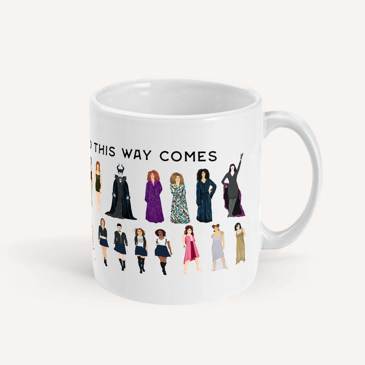 Something Wicked This Way Comes Mug-Feminist Apparel, Feminist Gift, Feminist Coffee Mug, 11oz White Ceramic-The Spark Company