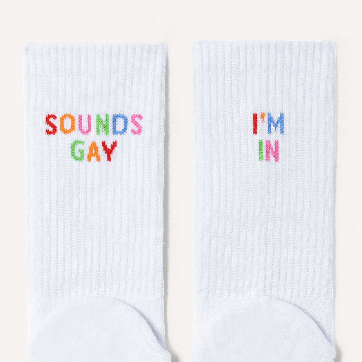Sounds Gay I'm In Socks-LGBT Apparel, LGBT Gift, LGBT Socks-The Spark Company