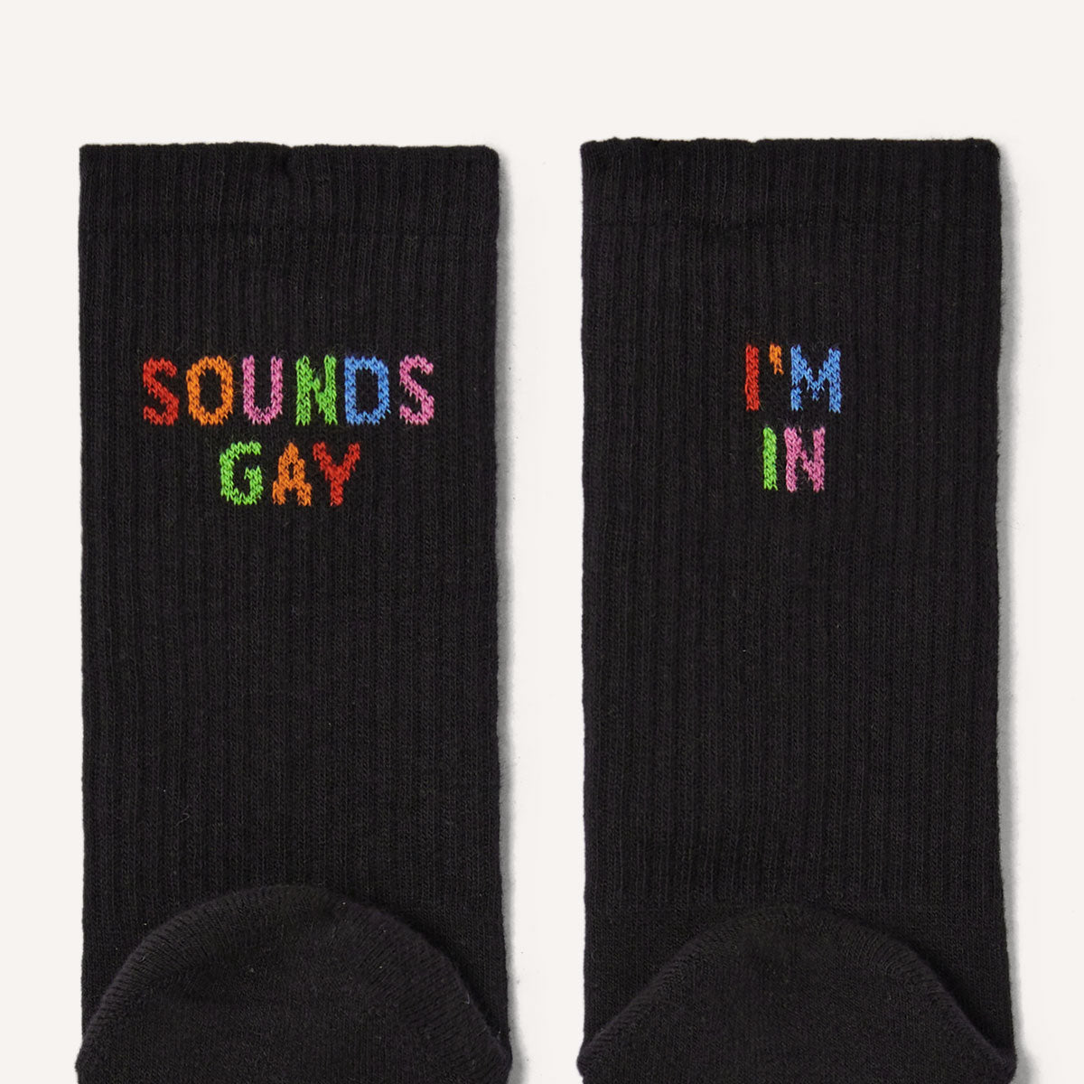 Sounds Gay I'm In Socks-LGBT Apparel, LGBT Gift, LGBT Socks-The Spark Company