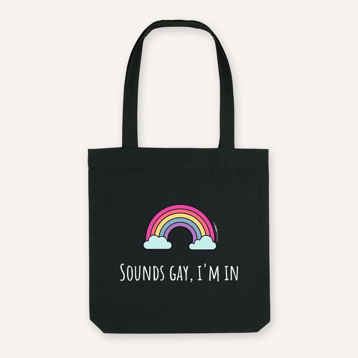 Sounds Gay I'm In Strong As Hell Tote Bag-LGBT Apparel, LGBT Gift, LGBT Tote Bag-The Spark Company