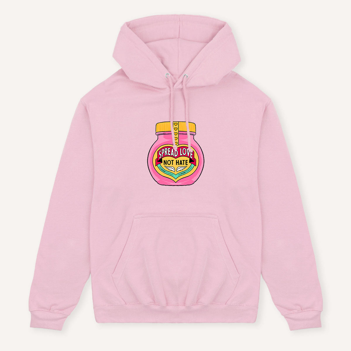 Spread Love Not Hate Hoodie-Feminist Apparel, Feminist Clothing, Feminist Hoodie, JH001-The Spark Company