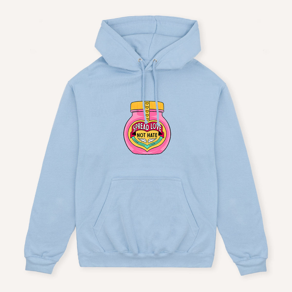 Spread Love Not Hate Hoodie-Feminist Apparel, Feminist Clothing, Feminist Hoodie, JH001-The Spark Company