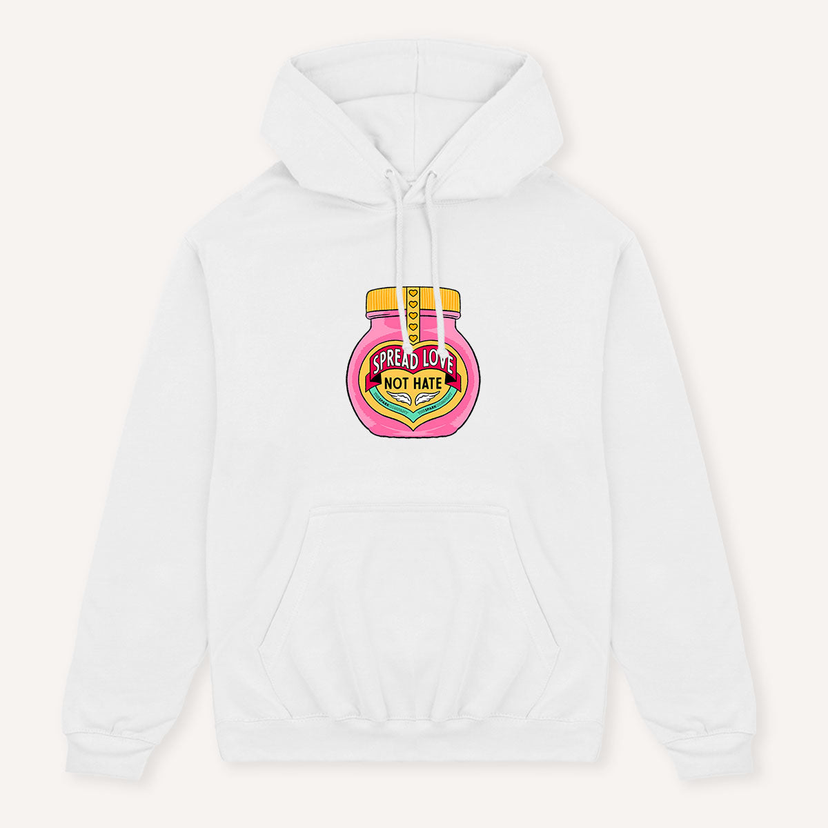 Spread Love Not Hate Hoodie-Feminist Apparel, Feminist Clothing, Feminist Hoodie, JH001-The Spark Company
