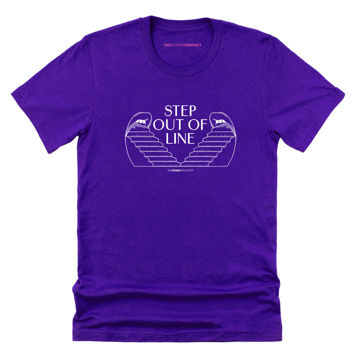 Step Out Of Line T-Shirt-LGBT Apparel, LGBT Clothing, LGBT T Shirt, BC3001-The Spark Company