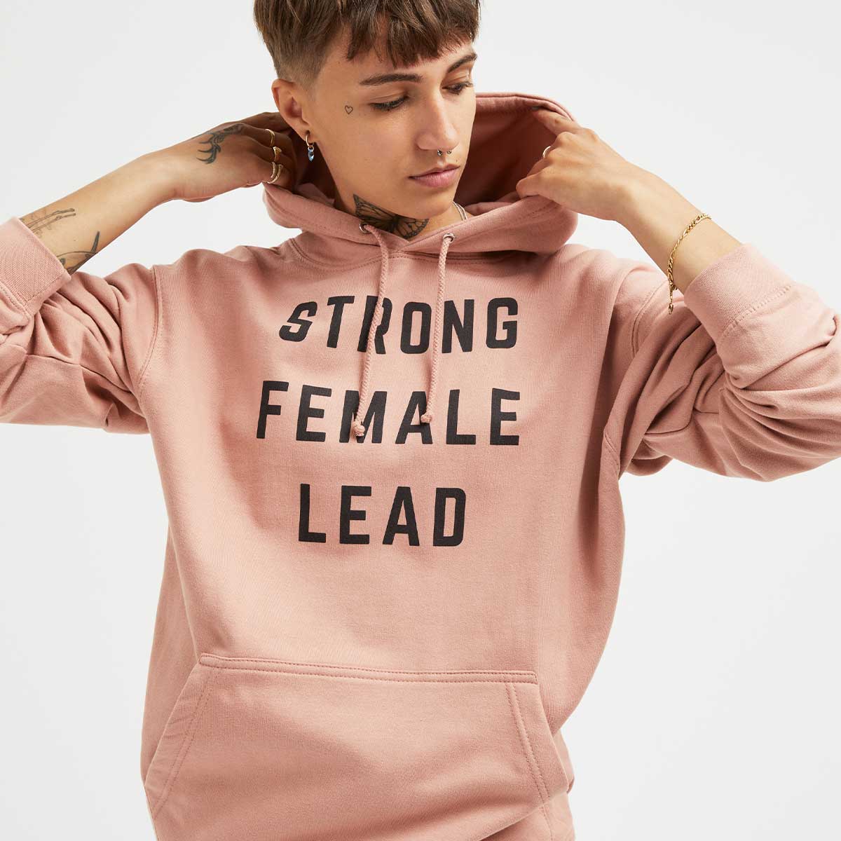 Strong Female Lead Hoodie-Feminist Apparel, Feminist Clothing, Feminist Hoodie, JH001-The Spark Company