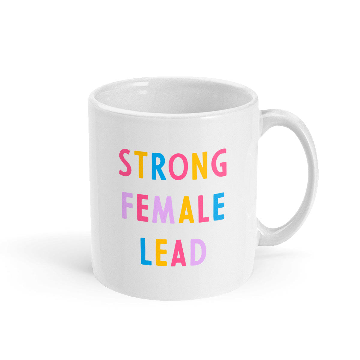 Strong Female Lead Mug-Feminist Apparel, Feminist Gift, Feminist Coffee Mug, 11oz White Ceramic-The Spark Company