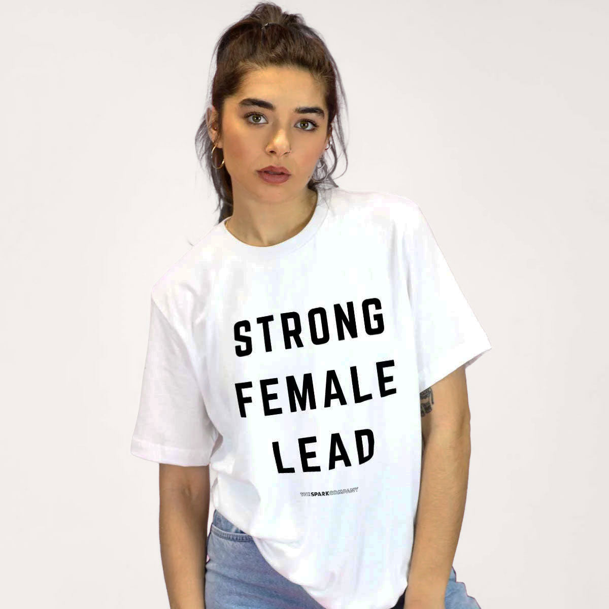 Strong Female Lead T-Shirt-LGBT Apparel, LGBT Clothing, LGBT T Shirt, BC3001-The Spark Company