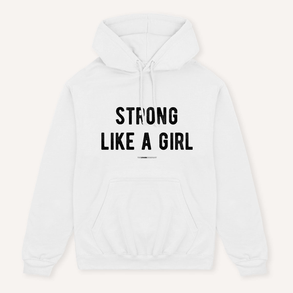 Strong Like A Girl Hoodie-Feminist Apparel, Feminist Clothing, Feminist Hoodie, JH001-The Spark Company