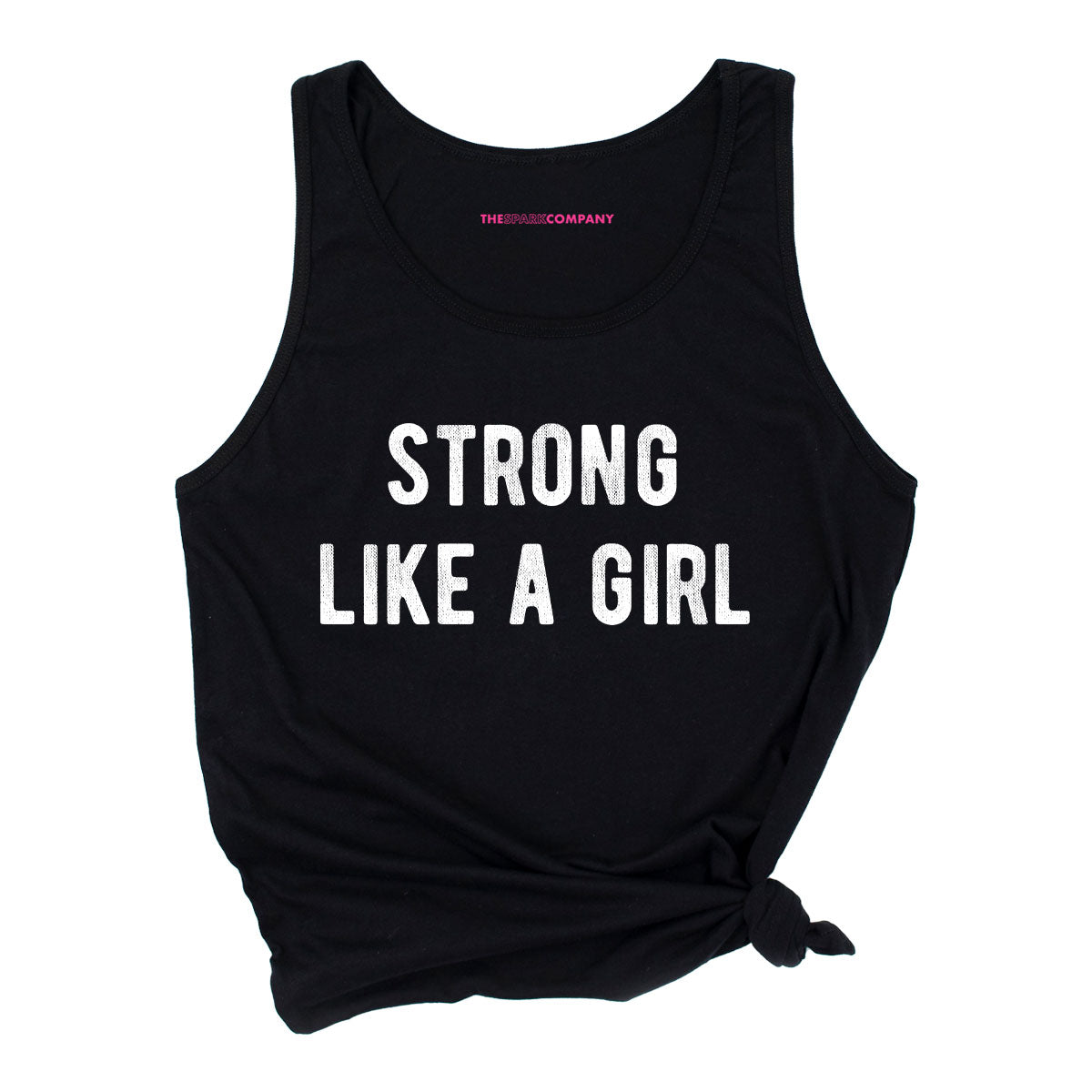 Strong Like A Girl Tank Top-Feminist Apparel, Feminist Clothing, Feminist Tank, 03980-The Spark Company