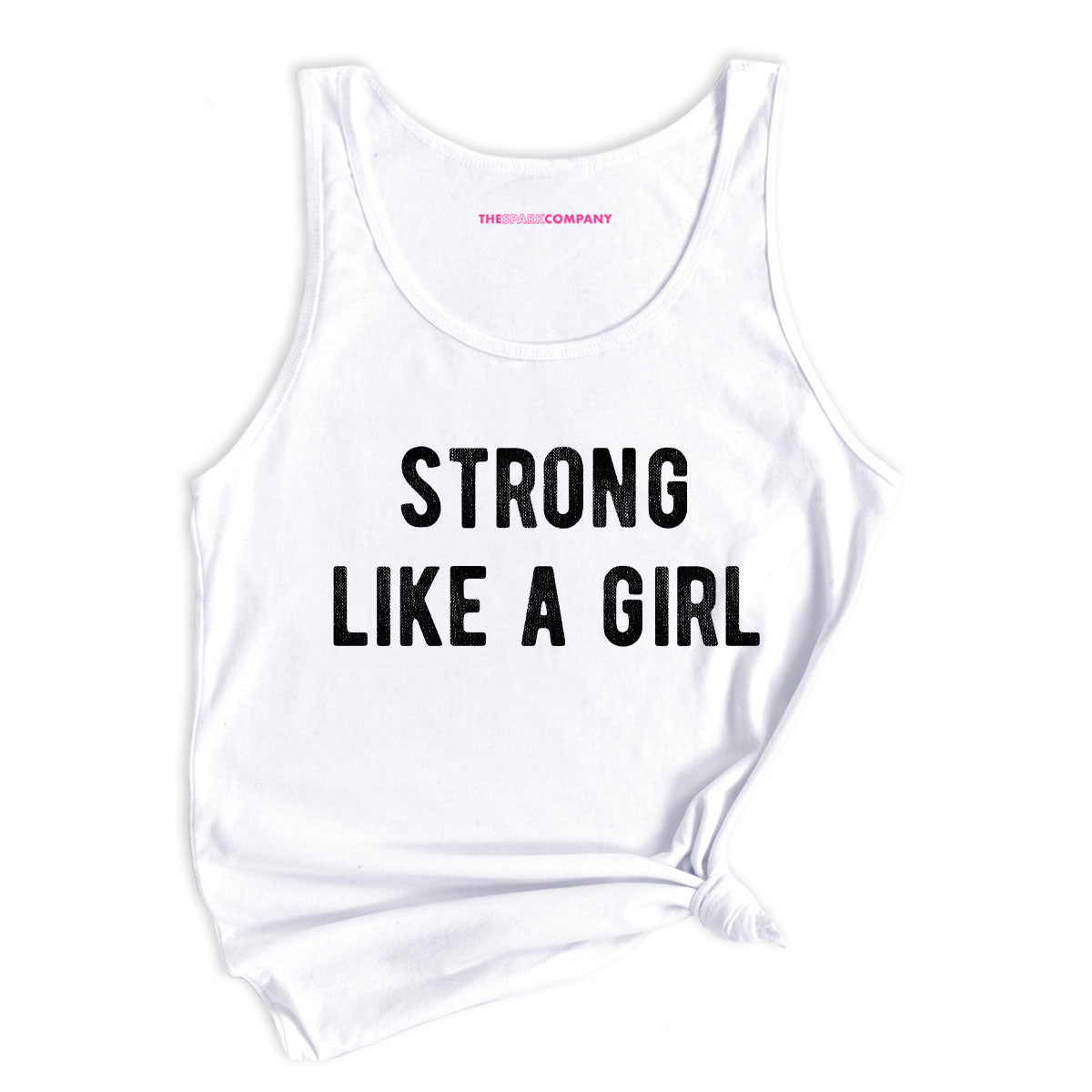 Strong Like A Girl Tank Top-Feminist Apparel, Feminist Clothing, Feminist Tank, 03980-The Spark Company