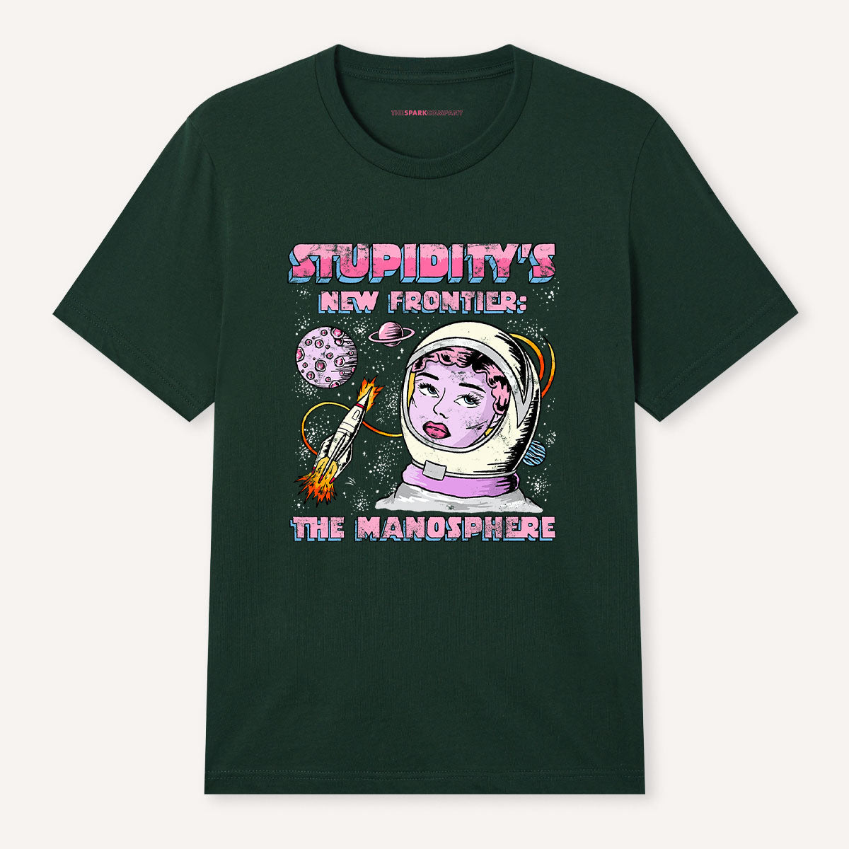 Stupidity's New Frontier T-Shirt-Feminist Apparel, Feminist Clothing, Feminist T Shirt, BC3001-The Spark Company
