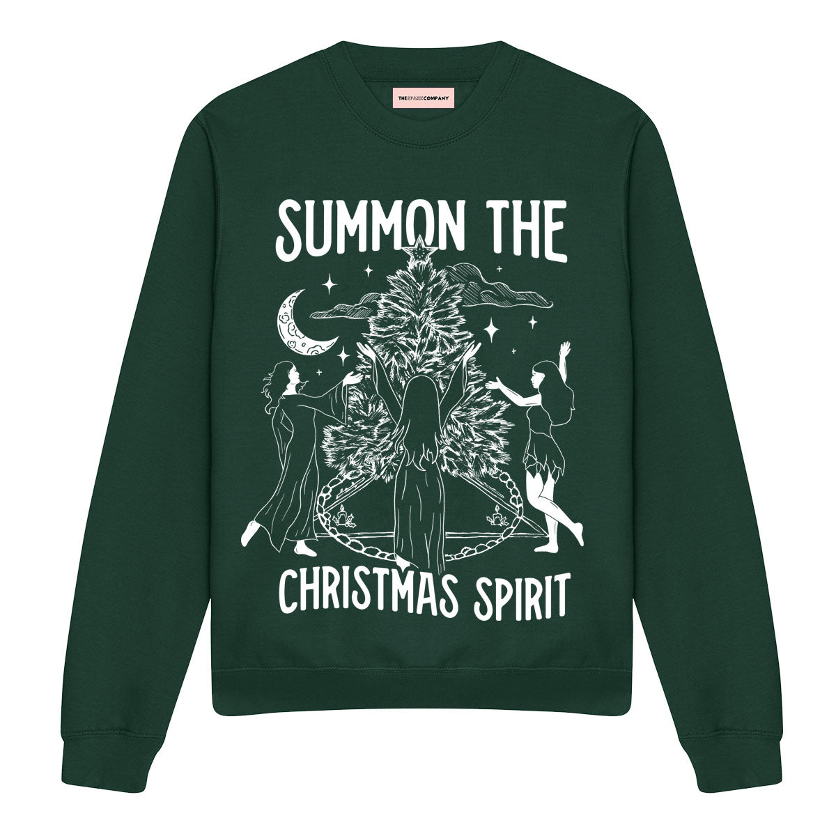 Summon The Christmas Spirit Ugly Christmas Jumper-Feminist Apparel, Feminist Clothing, Feminist Sweatshirt, JH030-The Spark Company
