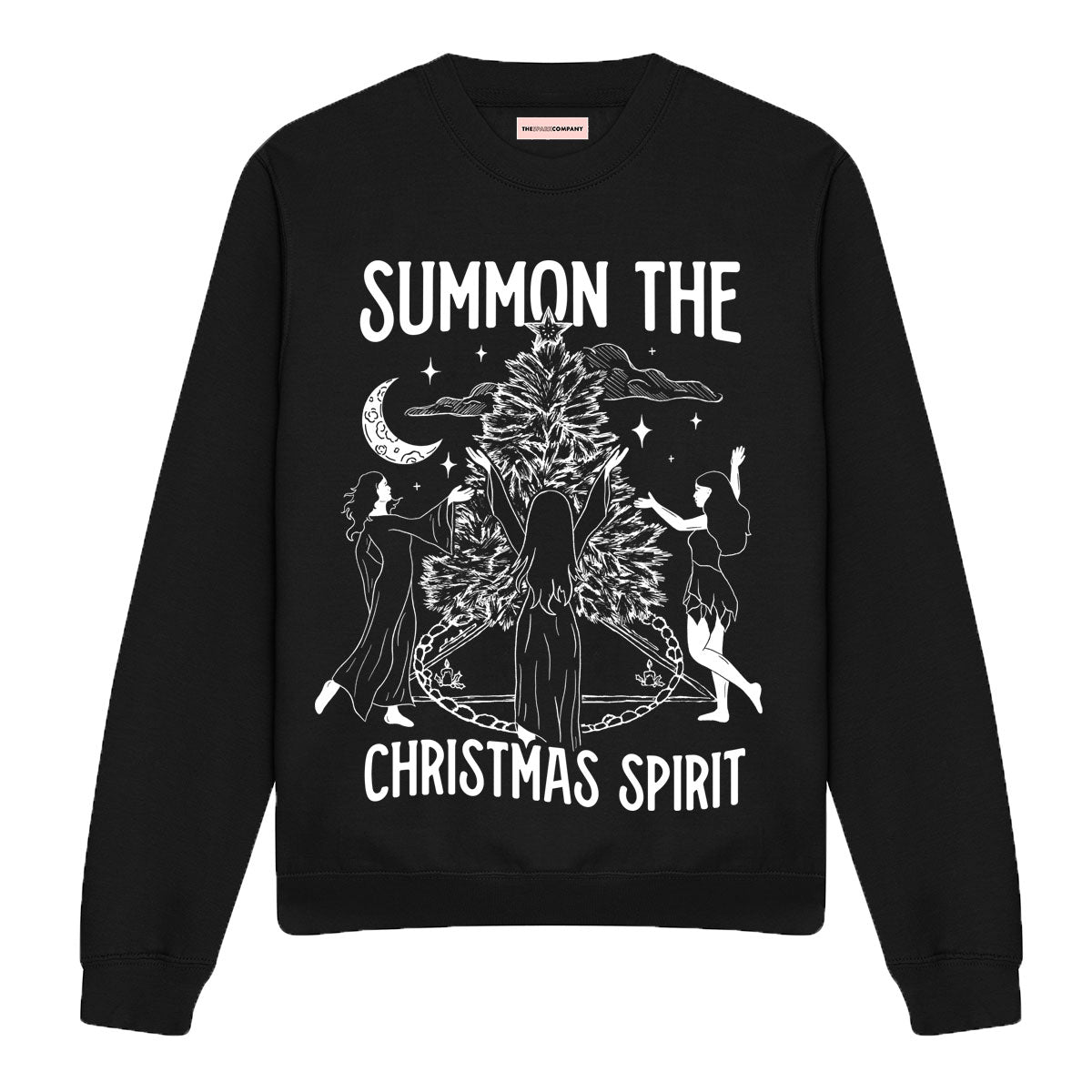 Summon The Christmas Spirit Ugly Christmas Jumper-Feminist Apparel, Feminist Clothing, Feminist Sweatshirt, JH030-The Spark Company