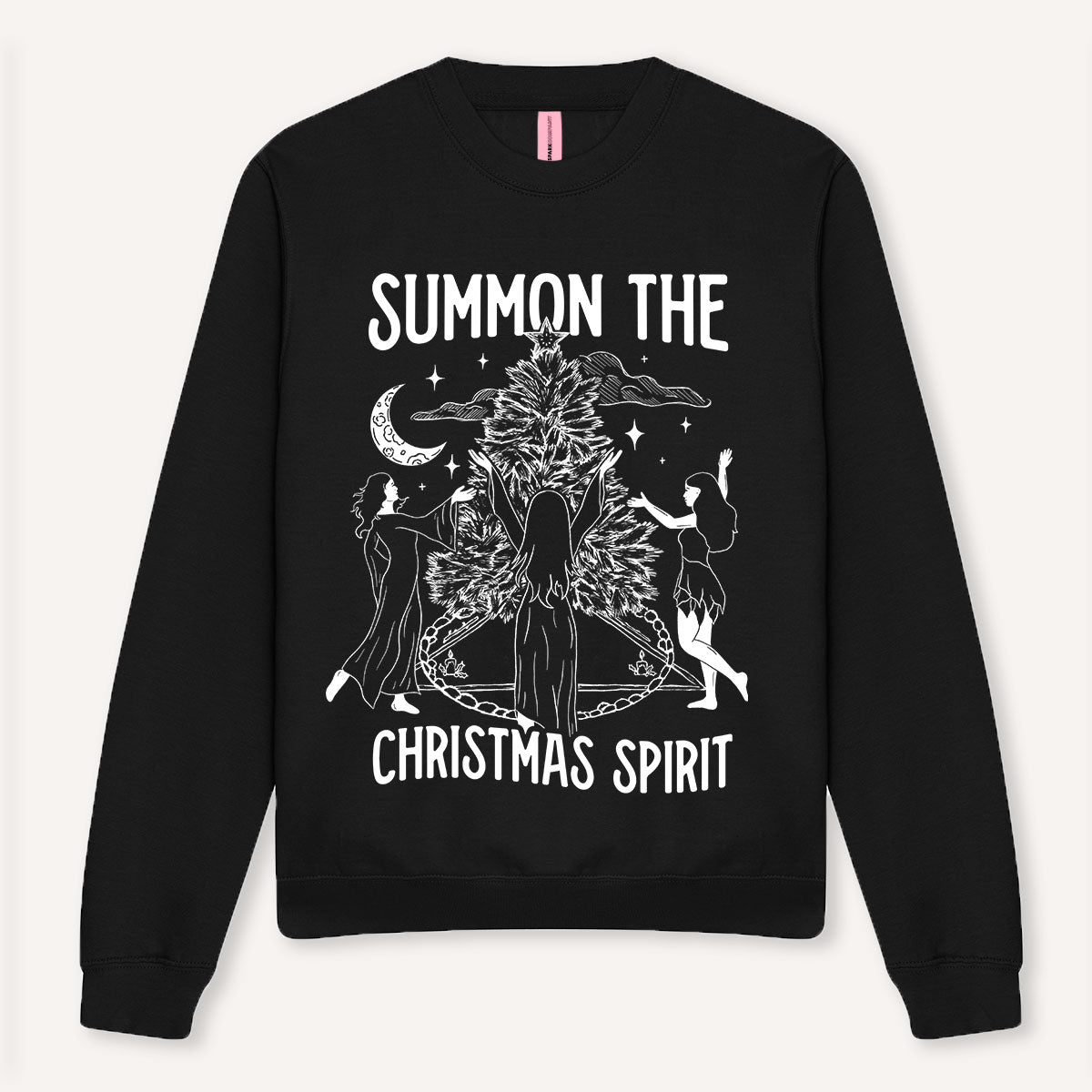 Summon The Christmas Spirit Ugly Christmas Jumper-Feminist Apparel, Feminist Clothing, Feminist Sweatshirt, JH030-The Spark Company