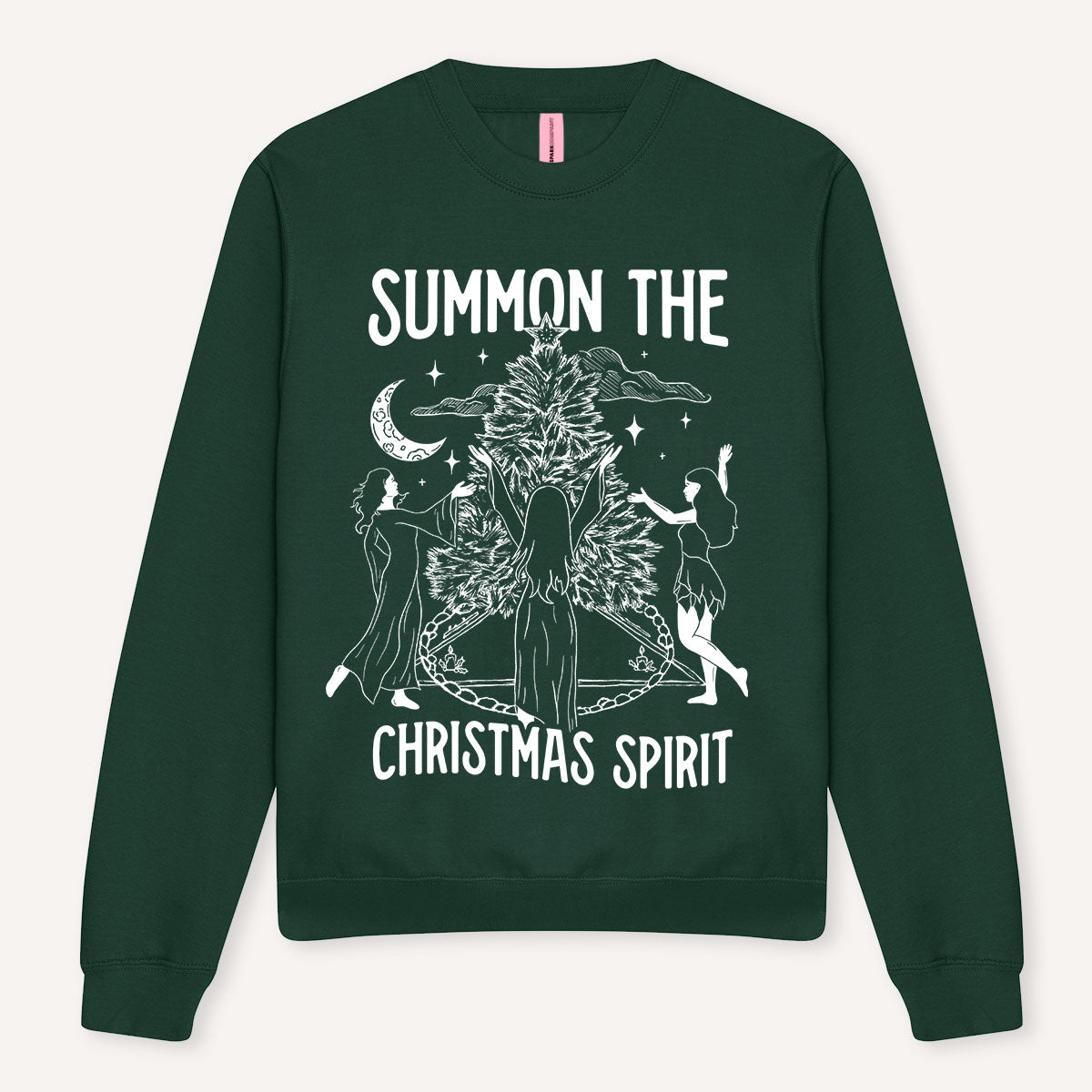 Summon The Christmas Spirit Ugly Christmas Jumper-Feminist Apparel, Feminist Clothing, Feminist Sweatshirt, JH030-The Spark Company