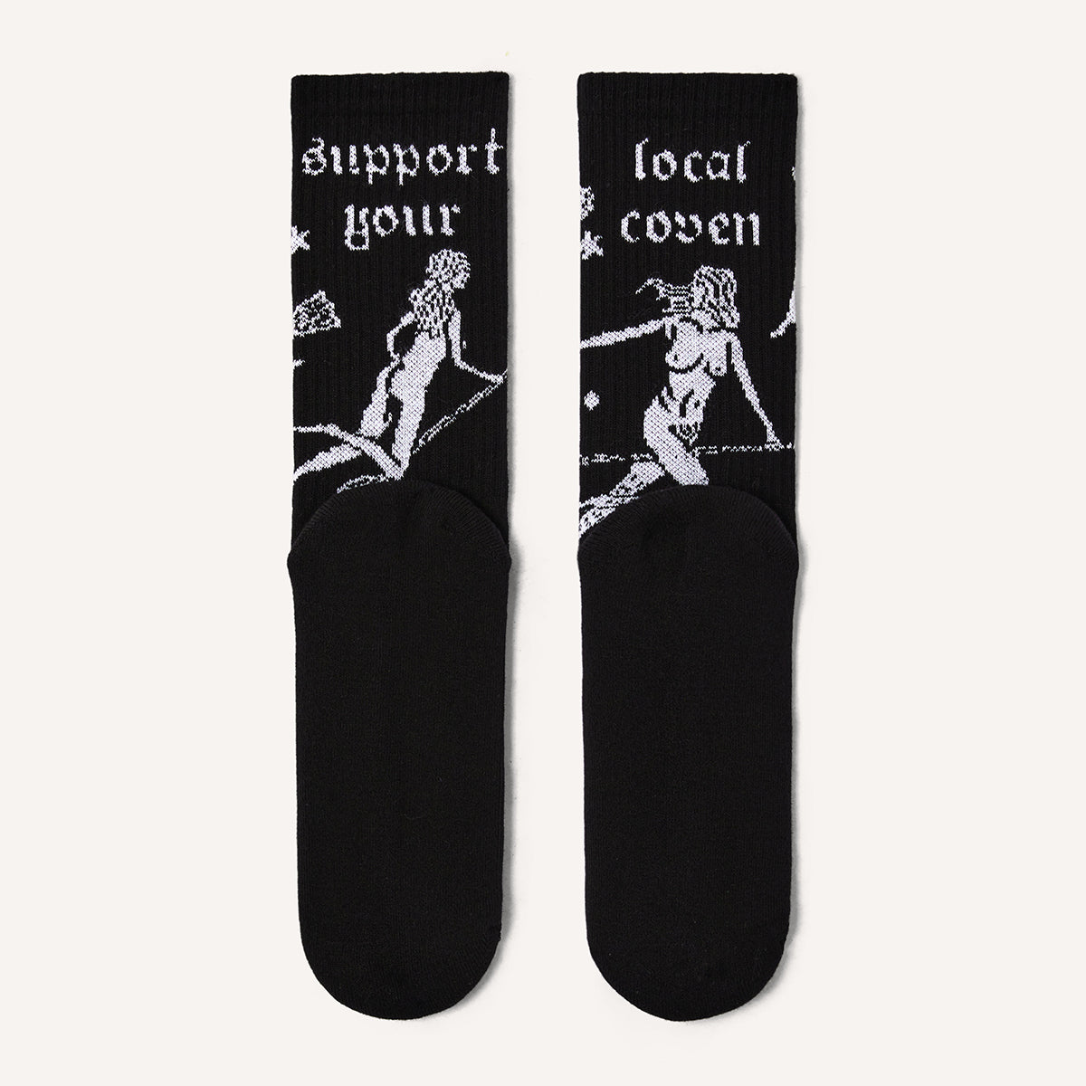 Support Your Local Coven Socks-Feminist Apparel, Feminist Clothing, Feminist Socks-The Spark Company