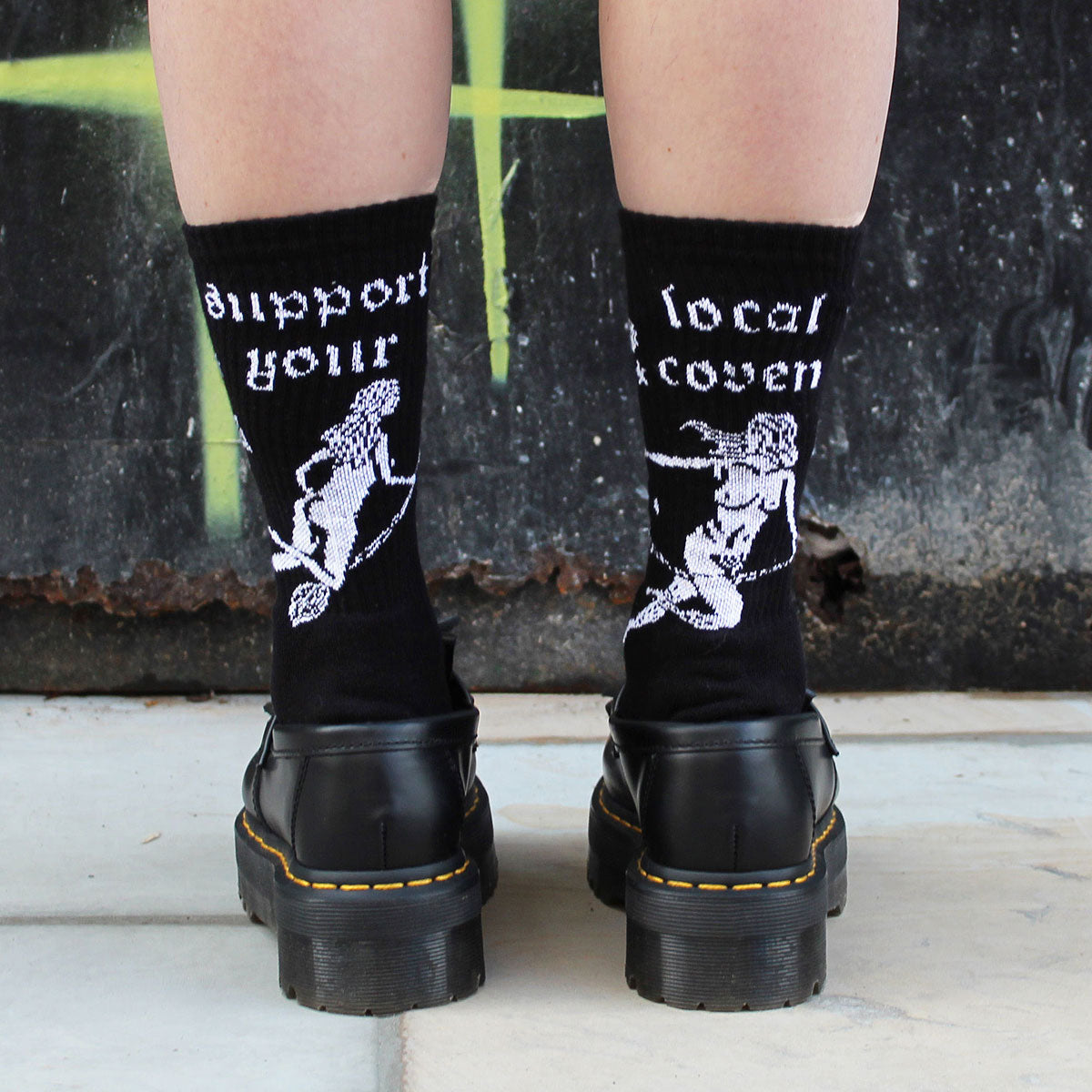 Support Your Local Coven Socks-Feminist Apparel, Feminist Clothing, Feminist Socks-The Spark Company