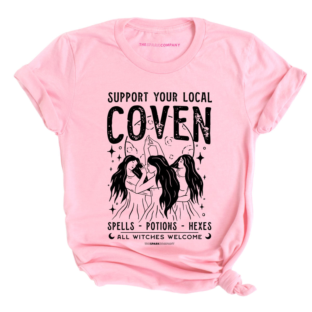 Support Your Local Coven T-Shirt-Feminist Apparel, Feminist Clothing, Feminist T Shirt, BC3001-The Spark Company