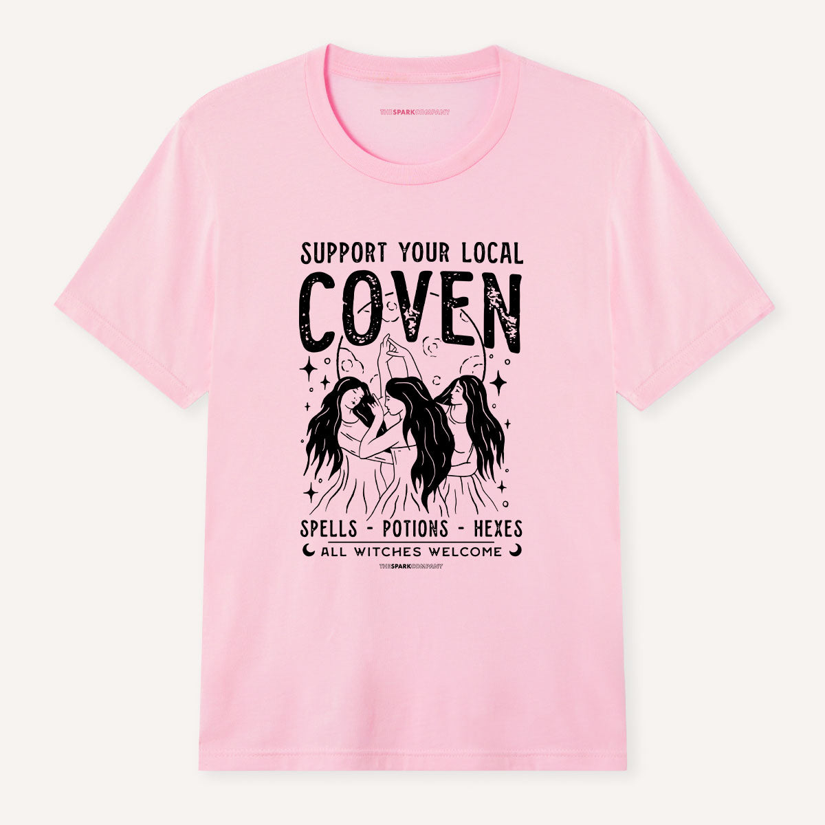 Support Your Local Coven T-Shirt-Feminist Apparel, Feminist Clothing, Feminist T Shirt, BC3001-The Spark Company