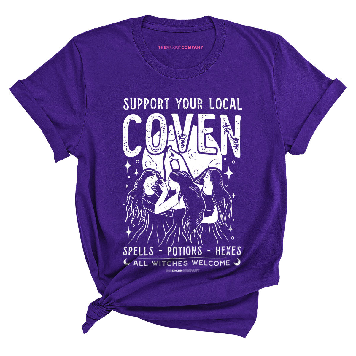 Support Your Local Coven T-Shirt-Feminist Apparel, Feminist Clothing, Feminist T Shirt, BC3001-The Spark Company