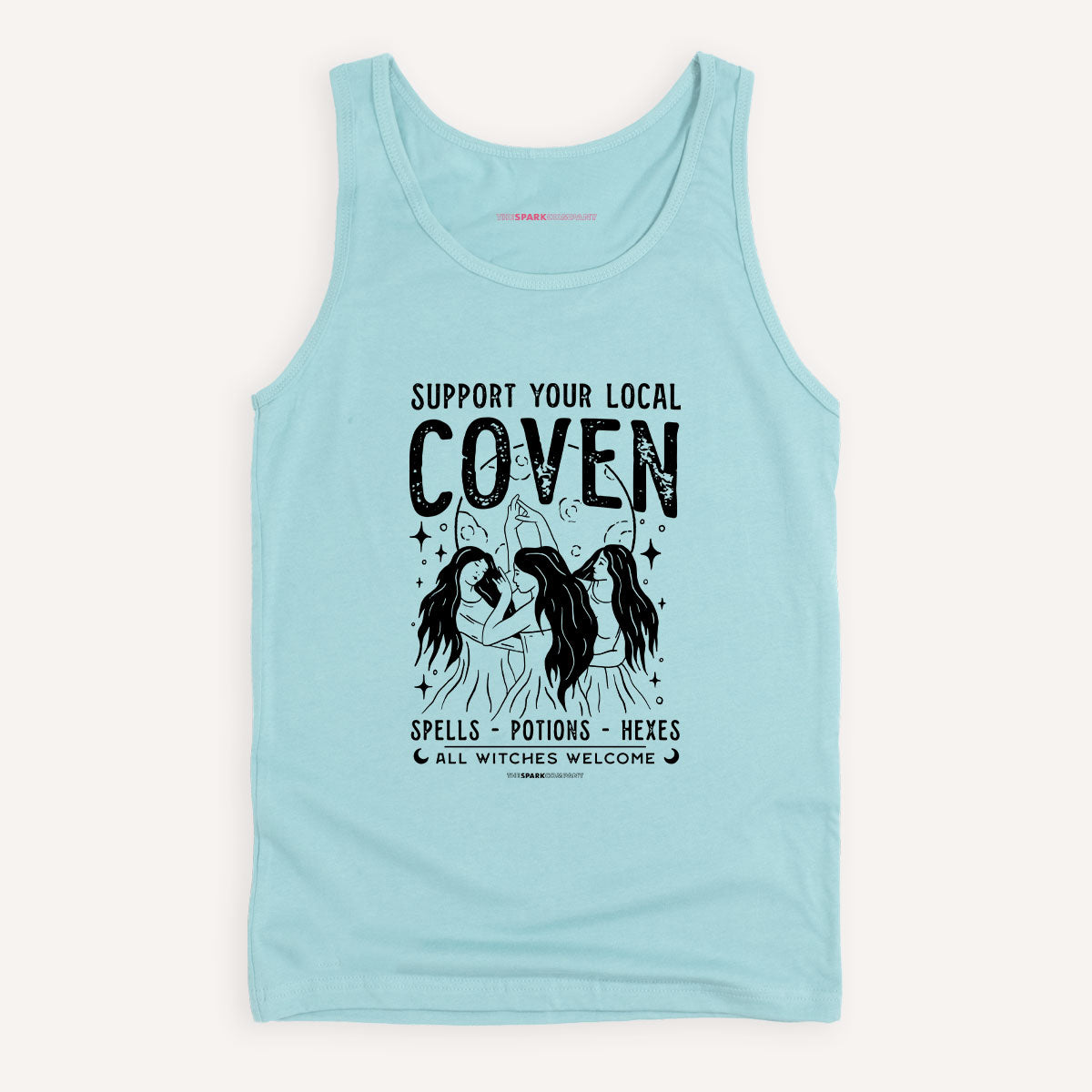 Support Your Local Coven Tank Top-Feminist Apparel, Feminist Clothing, Feminist Tank, 03980-The Spark Company