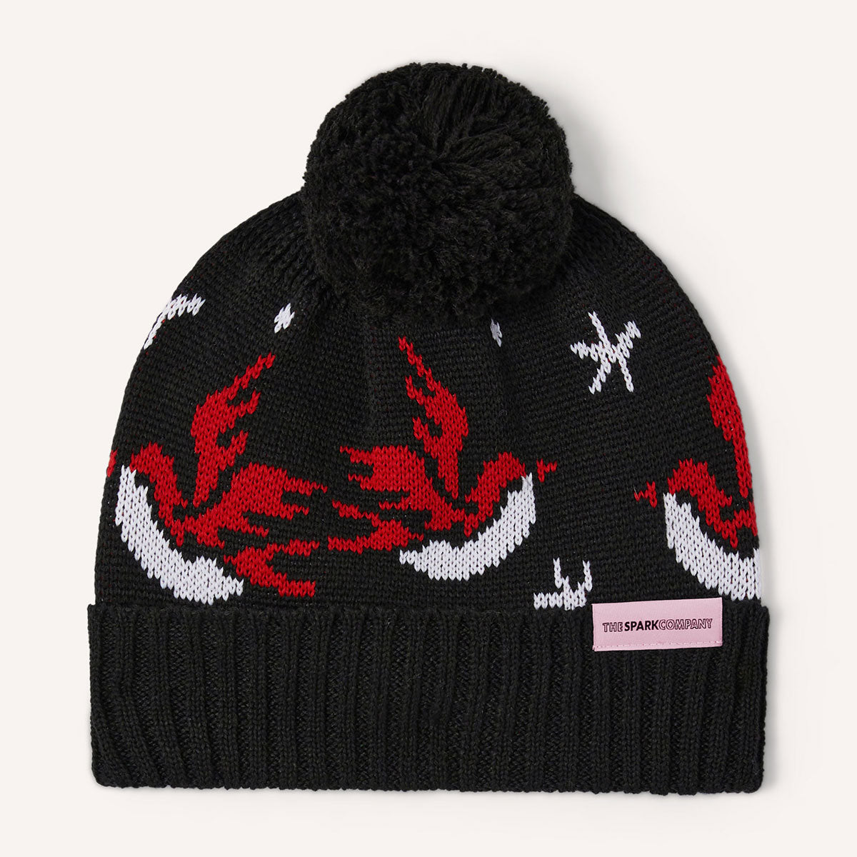 Tattoo Pom Pom Beanie-Feminist Apparel, Feminist Clothing, Feminist Pom Pom Beanie-The Spark Company