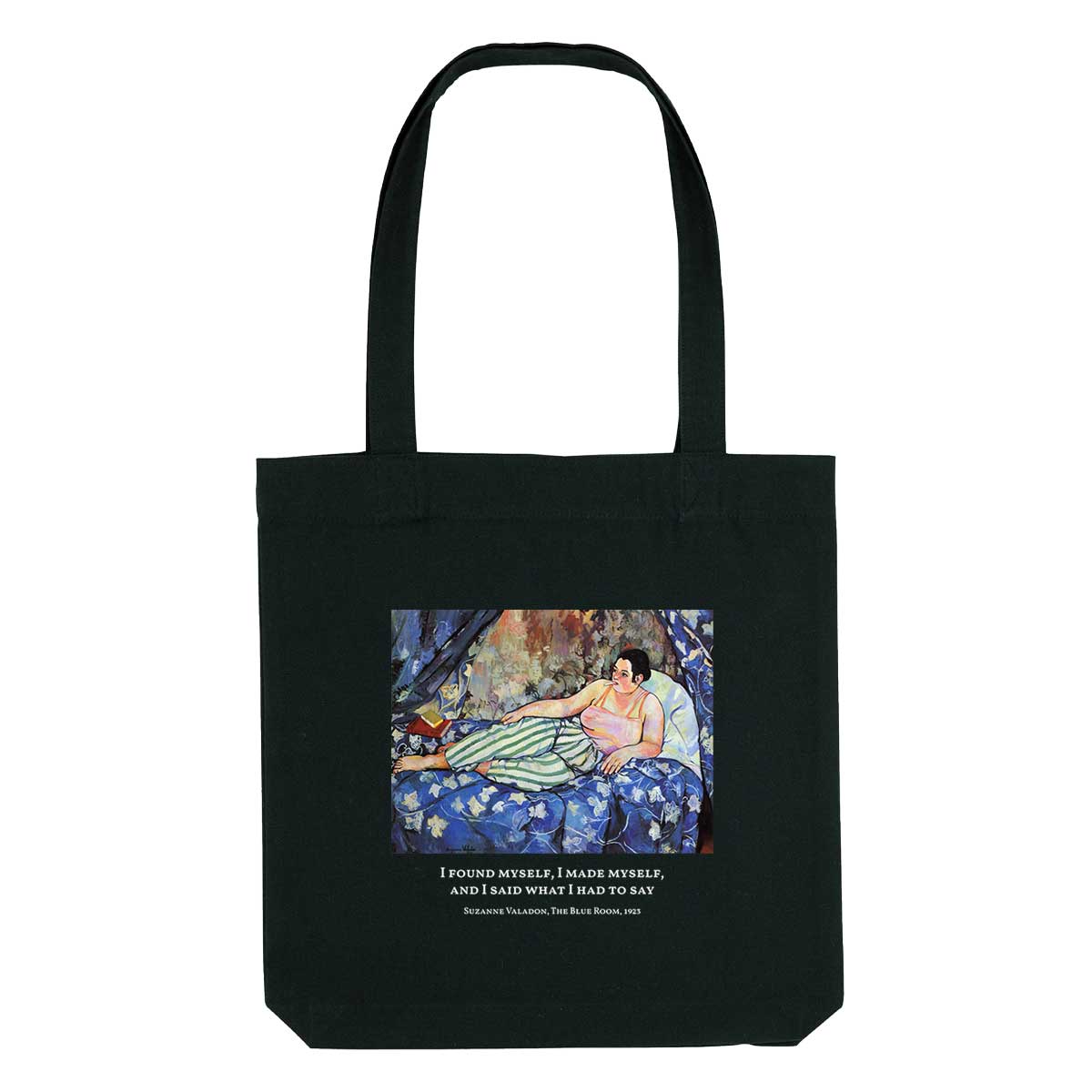 The Blue Room by Suzanne Valadon Strong As Hell Tote Bag-Feminist Apparel, Feminist Gift, Feminist Tote Bag-The Spark Company