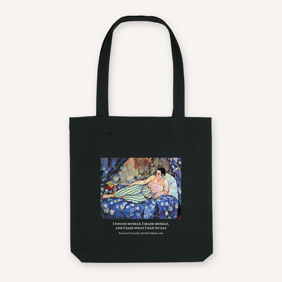 The Blue Room by Suzanne Valadon Strong As Hell Tote Bag-Feminist Apparel, Feminist Gift, Feminist Tote Bag-The Spark Company