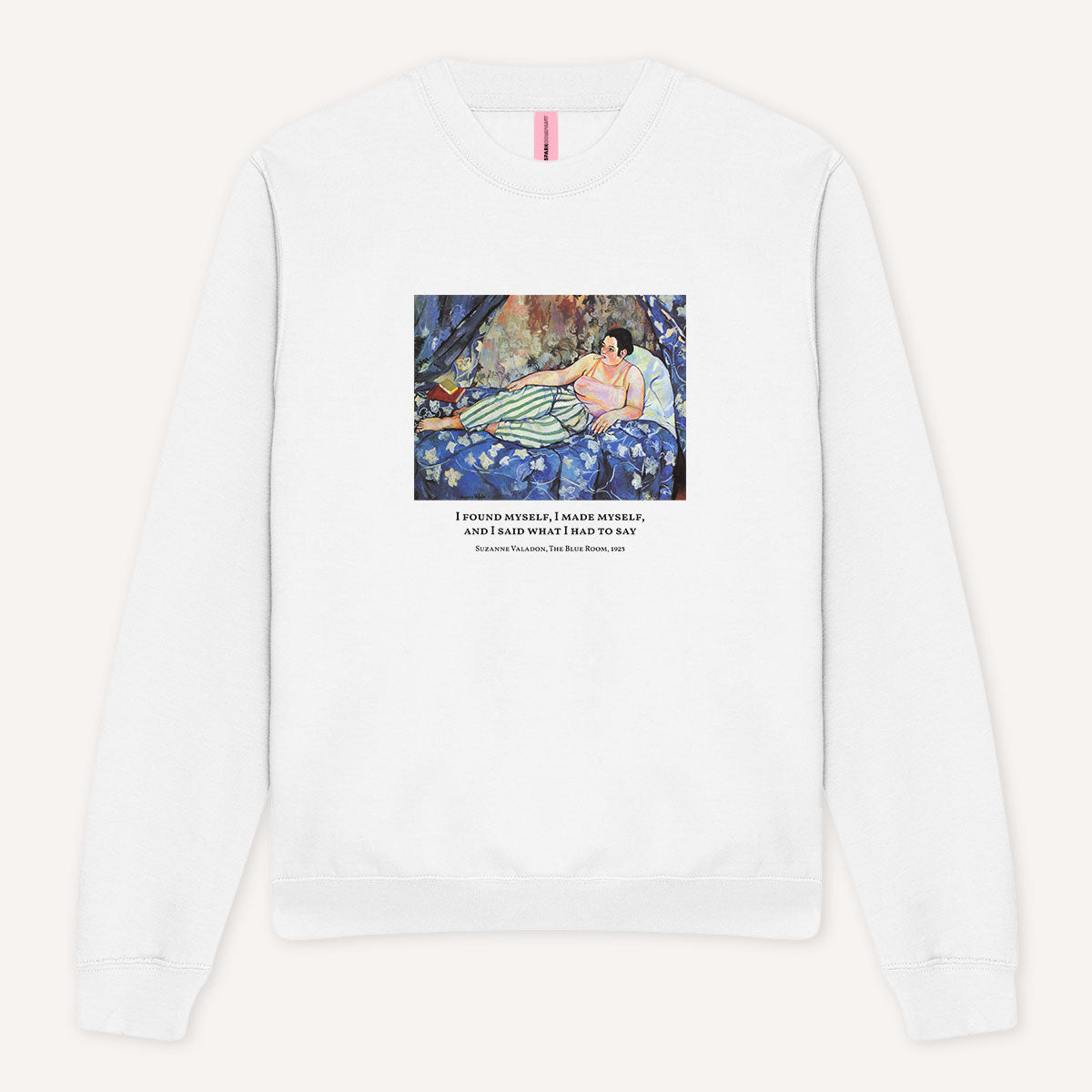 The Blue Room by Suzanne Valadon Sweatshirt-Feminist Apparel, Feminist Clothing, Feminist Sweatshirt, JH030-The Spark Company
