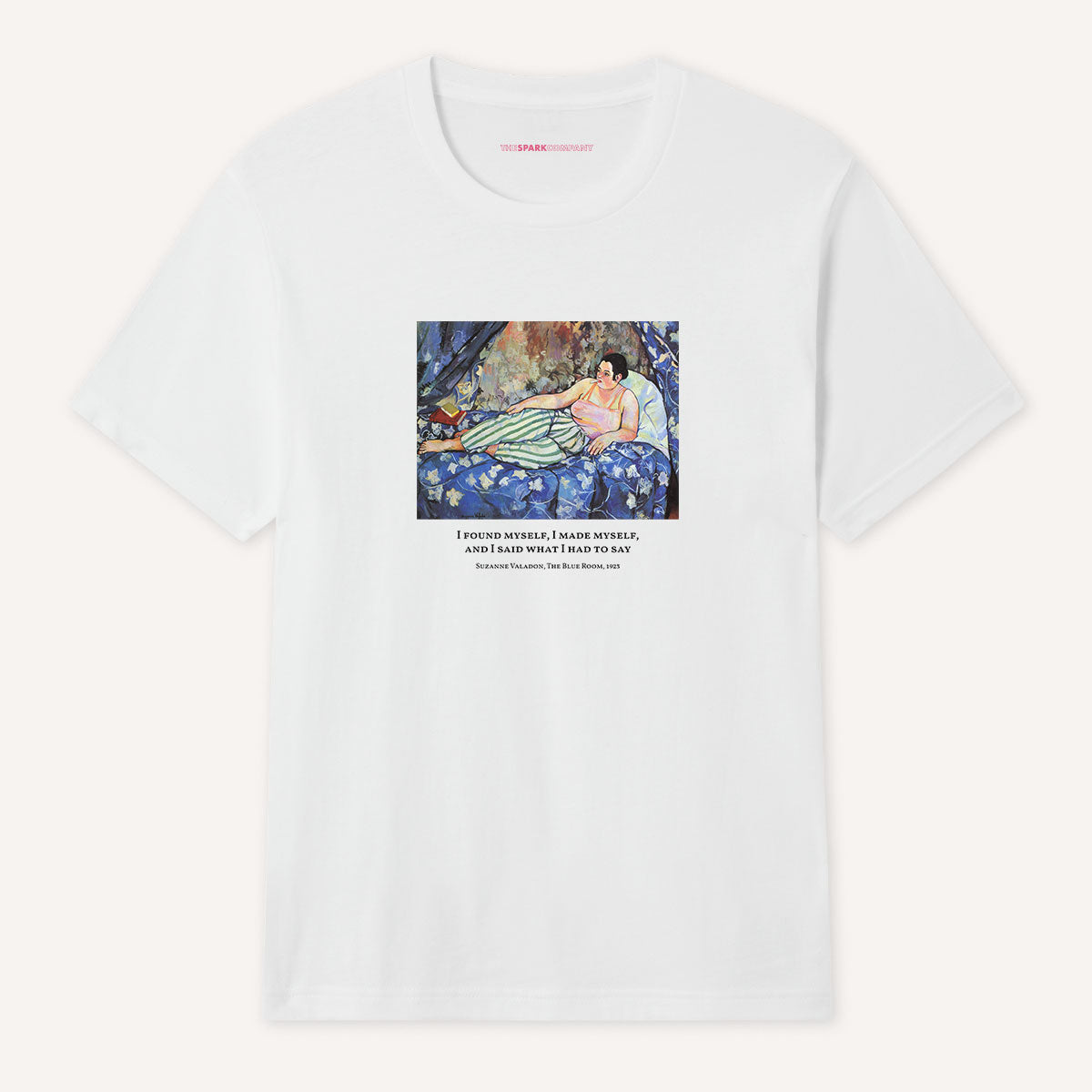 The Blue Room by Suzanne Valadon T-Shirt-Feminist Apparel, Feminist Clothing, Feminist T Shirt, BC3001-The Spark Company