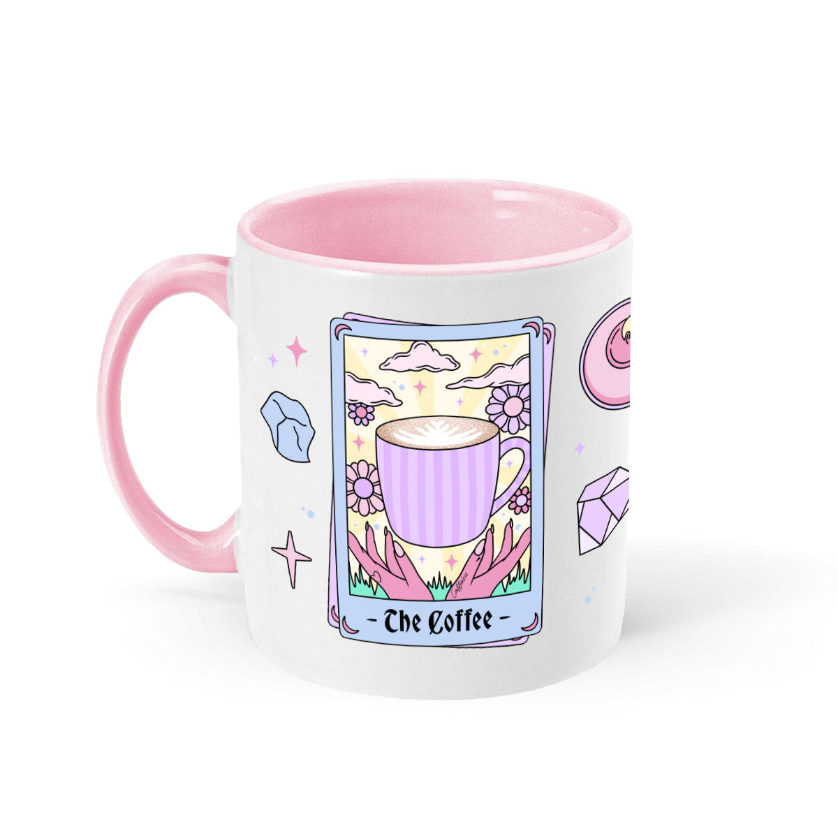 The Coffee Tarot Mug-Feminist Apparel, Feminist Gift, Feminist Coffee Mug, 11oz White Ceramic-The Spark Company