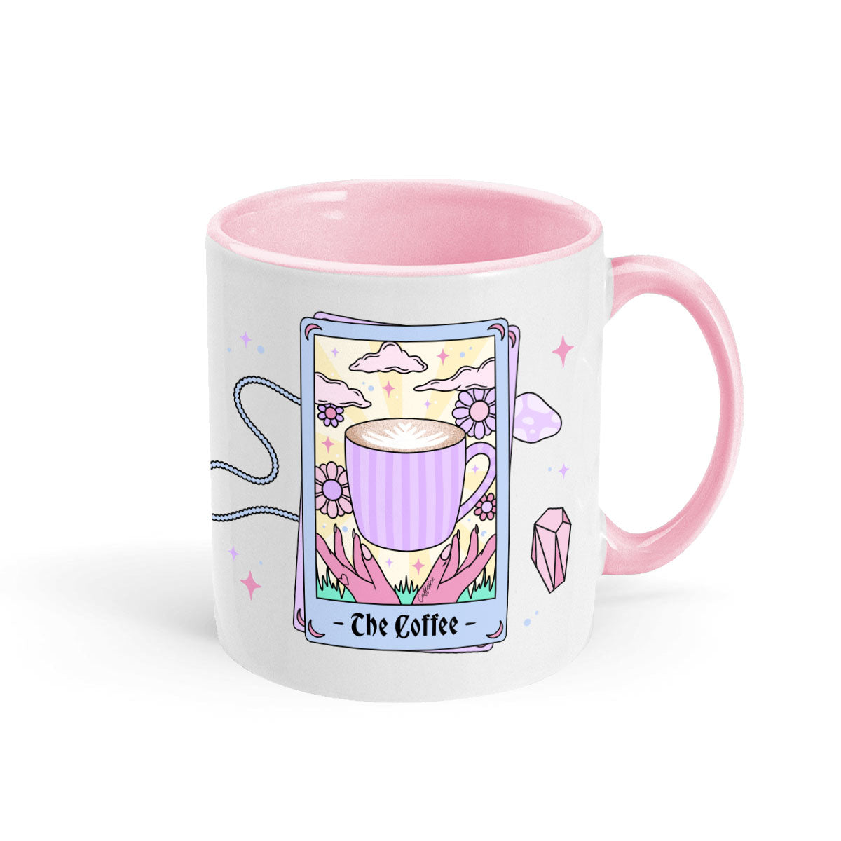 The Coffee Tarot Mug-Feminist Apparel, Feminist Gift, Feminist Coffee Mug, 11oz White Ceramic-The Spark Company