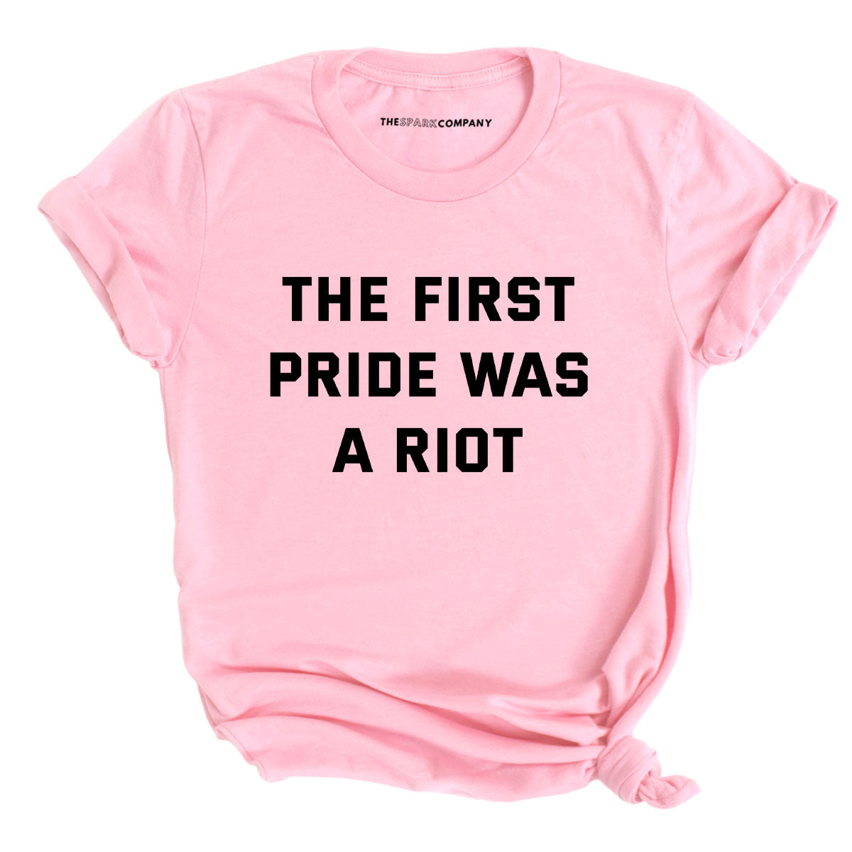 The First Pride Was A Riot T-Shirt-LGBT Apparel, LGBT Clothing, LGBT T Shirt, BC3001-The Spark Company