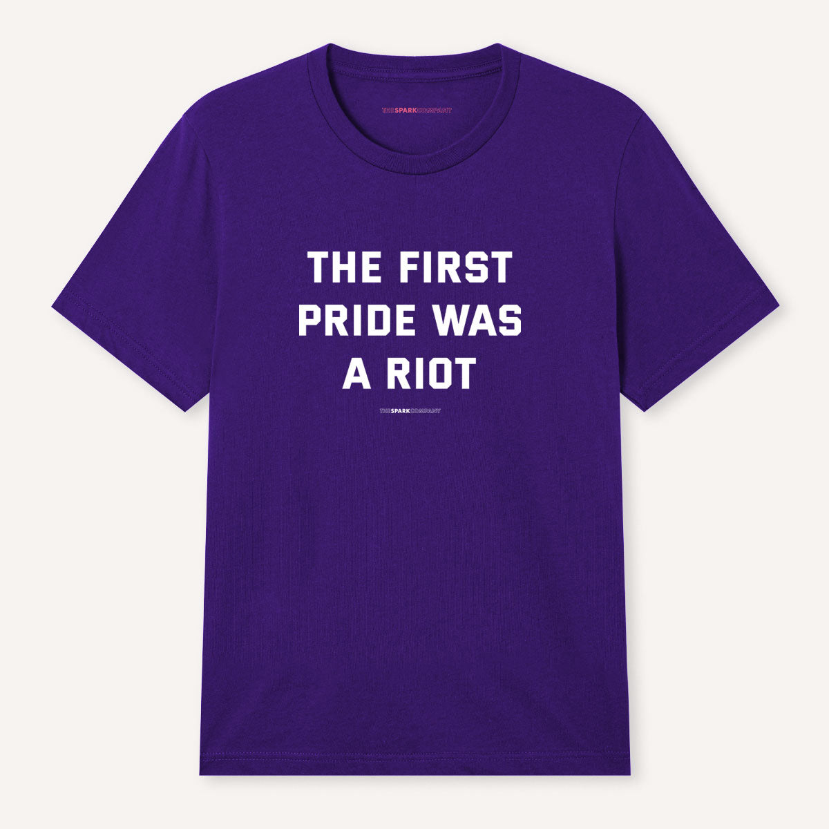 The First Pride Was A Riot T-Shirt-LGBT Apparel, LGBT Clothing, LGBT T Shirt, BC3001-The Spark Company