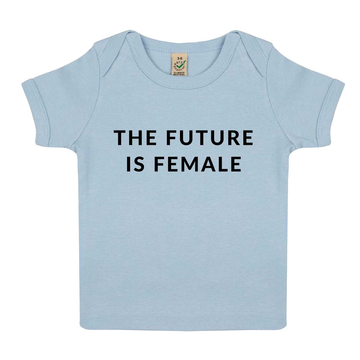 The Future Is Female Baby T-Shirt-Feminist Apparel, Feminist Clothing, Feminist Baby T Shirt, EPB01-The Spark Company