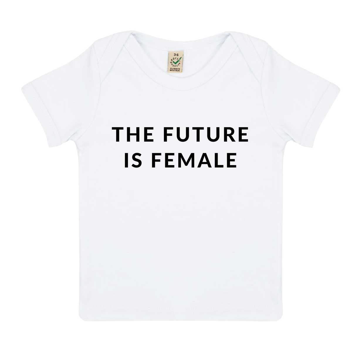 The Future Is Female Baby T-Shirt-Feminist Apparel, Feminist Clothing, Feminist Baby T Shirt, EPB01-The Spark Company