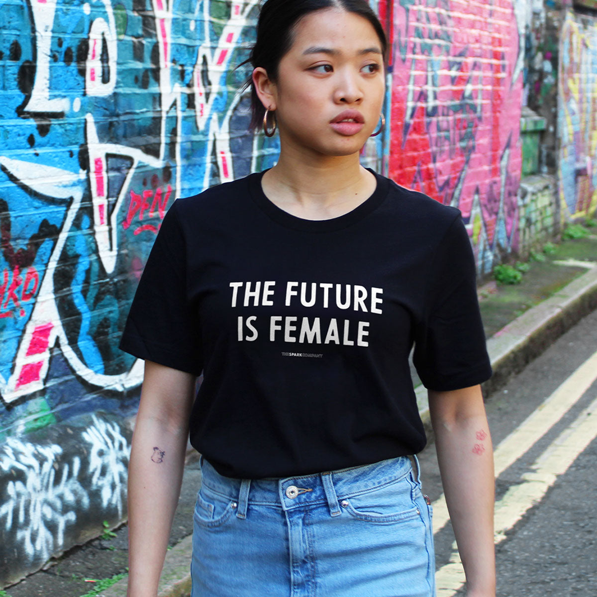 The Future Is Female T-Shirt-Feminist Apparel, Feminist Clothing, Feminist T Shirt, BC3001-The Spark Company
