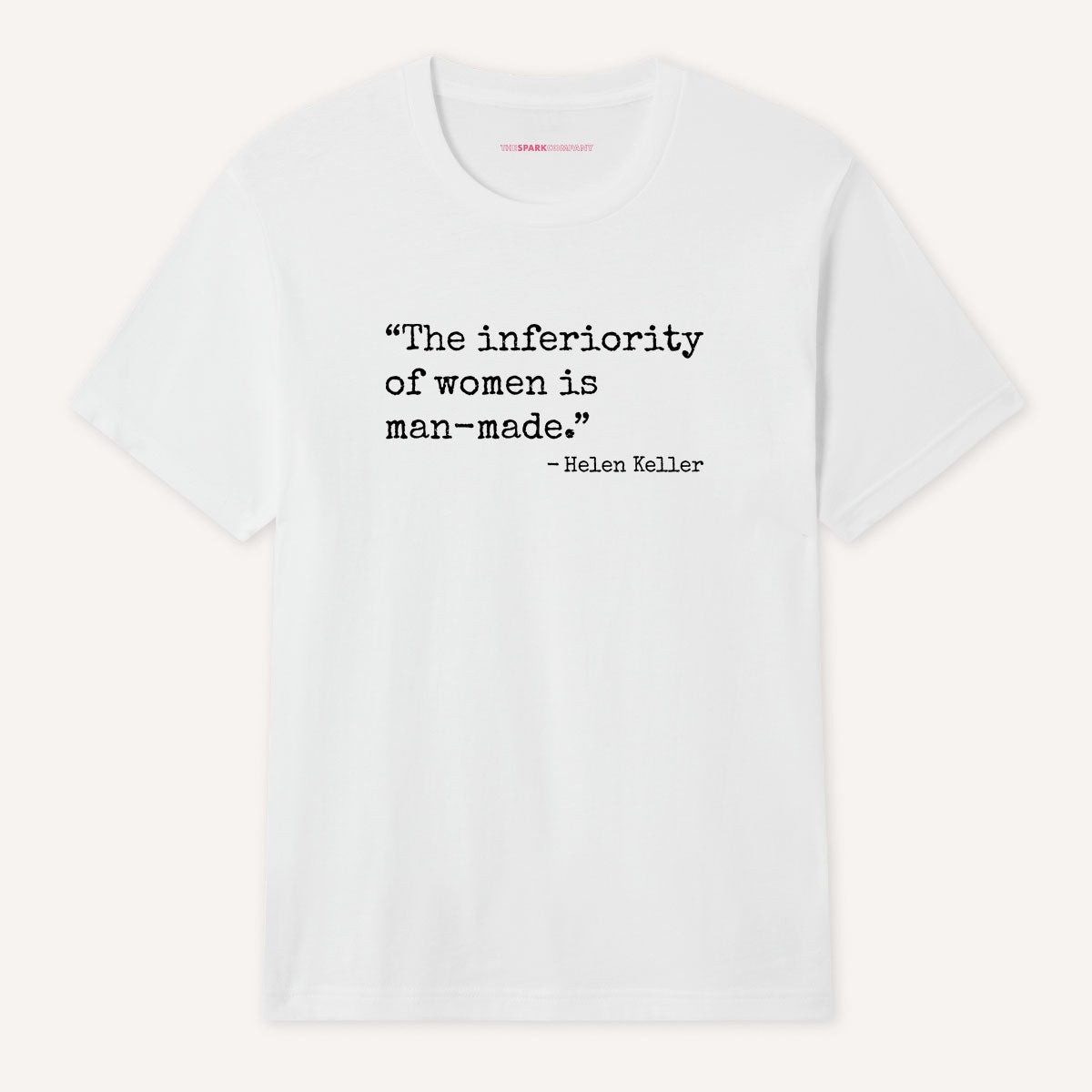 The Inferiority Of Women Is Man-Made T-Shirt-Feminist Apparel, Feminist Clothing, Feminist T Shirt, BC3001-The Spark Company