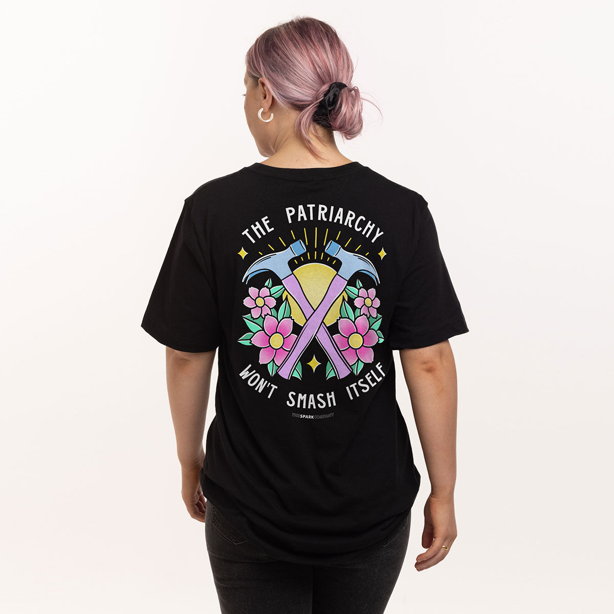 The Patriarchy Won't Smash Itself T-Shirt-Feminist Apparel, Feminist Clothing, Feminist T Shirt, BC3001-The Spark Company