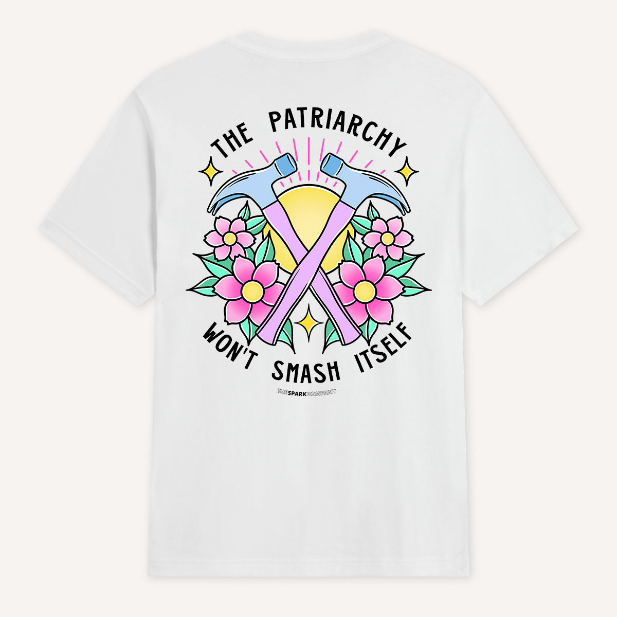 The Patriarchy Won't Smash Itself T-Shirt-Feminist Apparel, Feminist Clothing, Feminist T Shirt, BC3001-The Spark Company