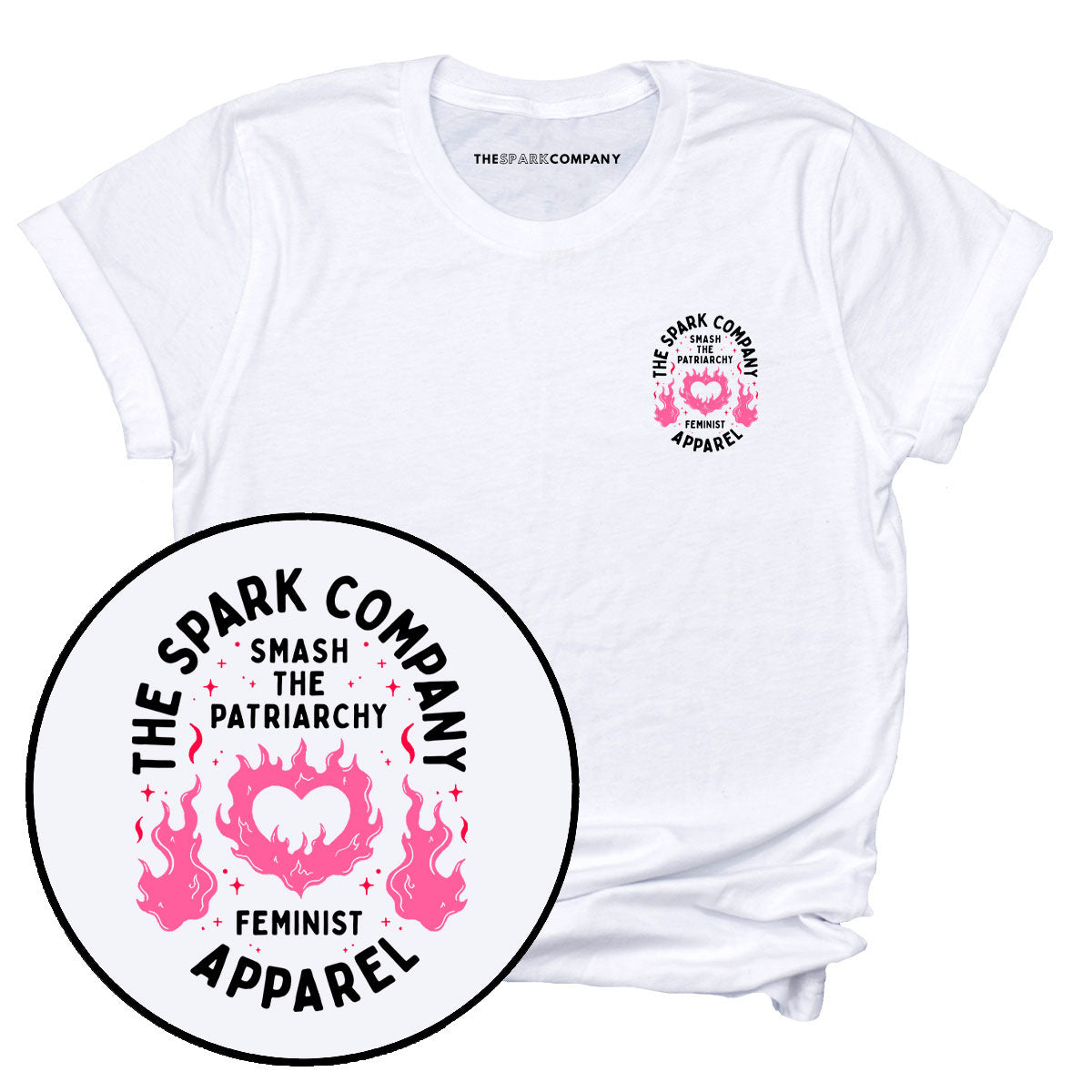 The Spark Company Feminist Apparel T-Shirt-Feminist Apparel, Feminist Clothing, Feminist T Shirt, BC3001-The Spark Company