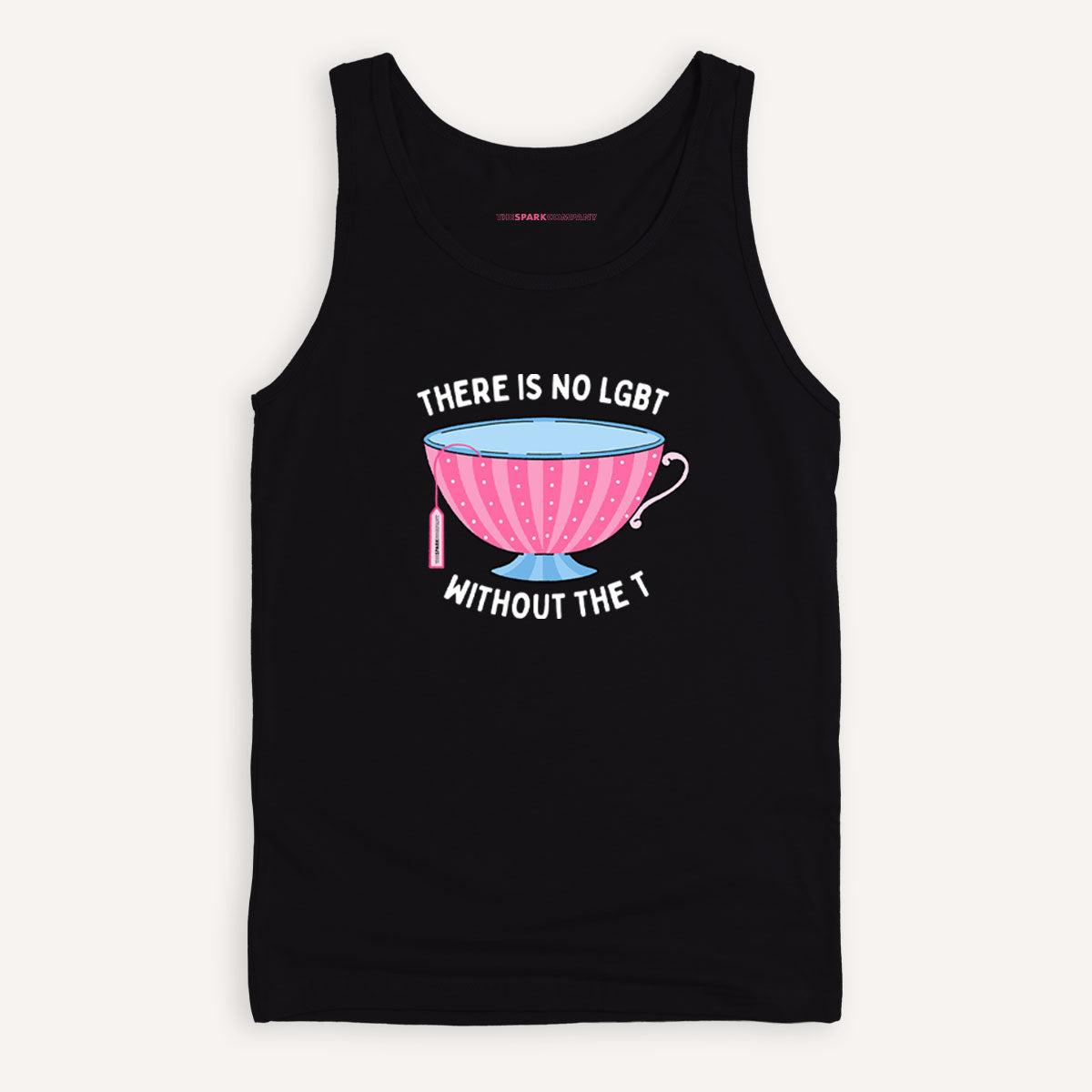 There Is No LGBT Without The T Tank Top-LGBT Apparel, LGBT Clothing, LGBT Tank, 03980-The Spark Company