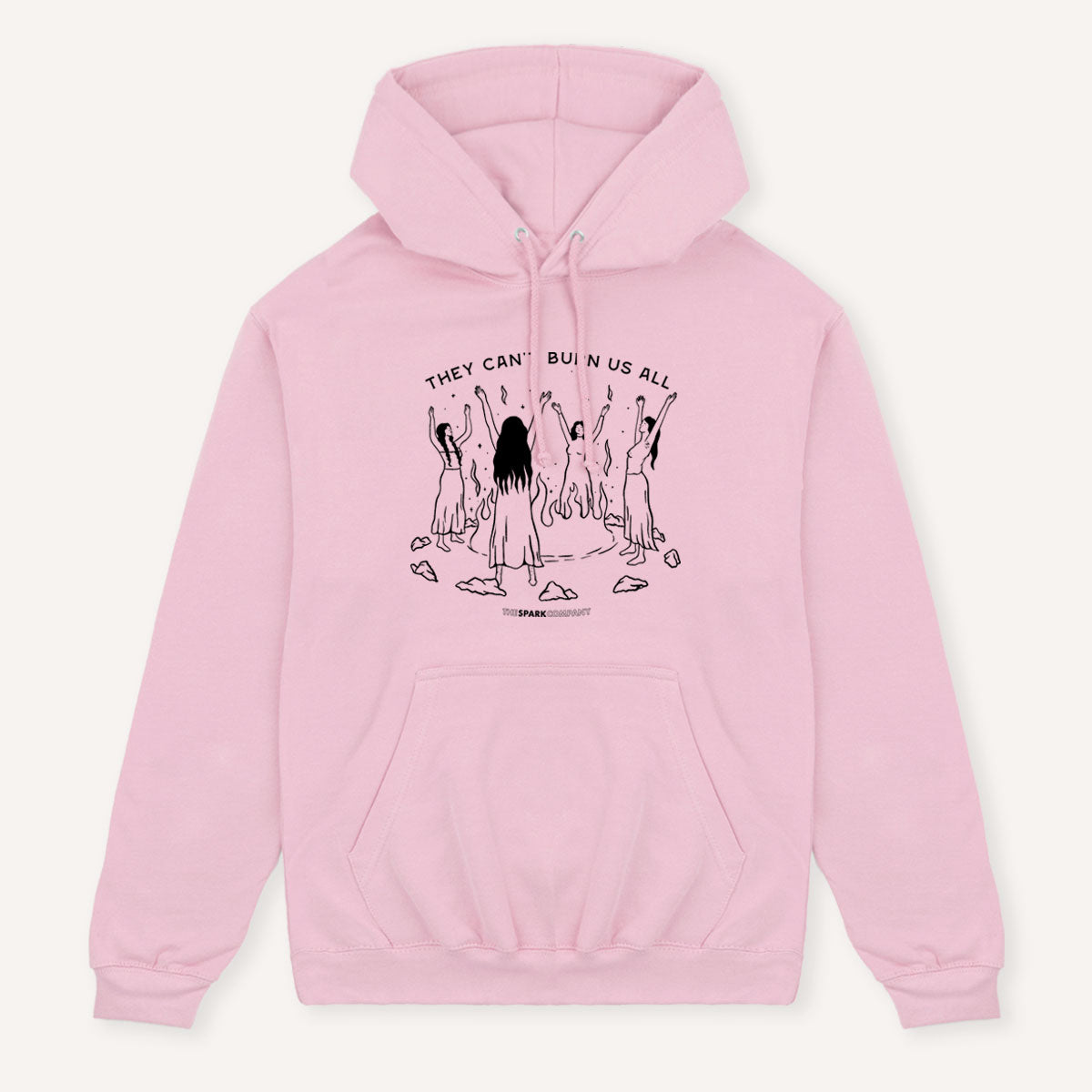 They Can't Burn Us All Hoodie-Feminist Apparel, Feminist Clothing, Feminist Hoodie, JH001-The Spark Company