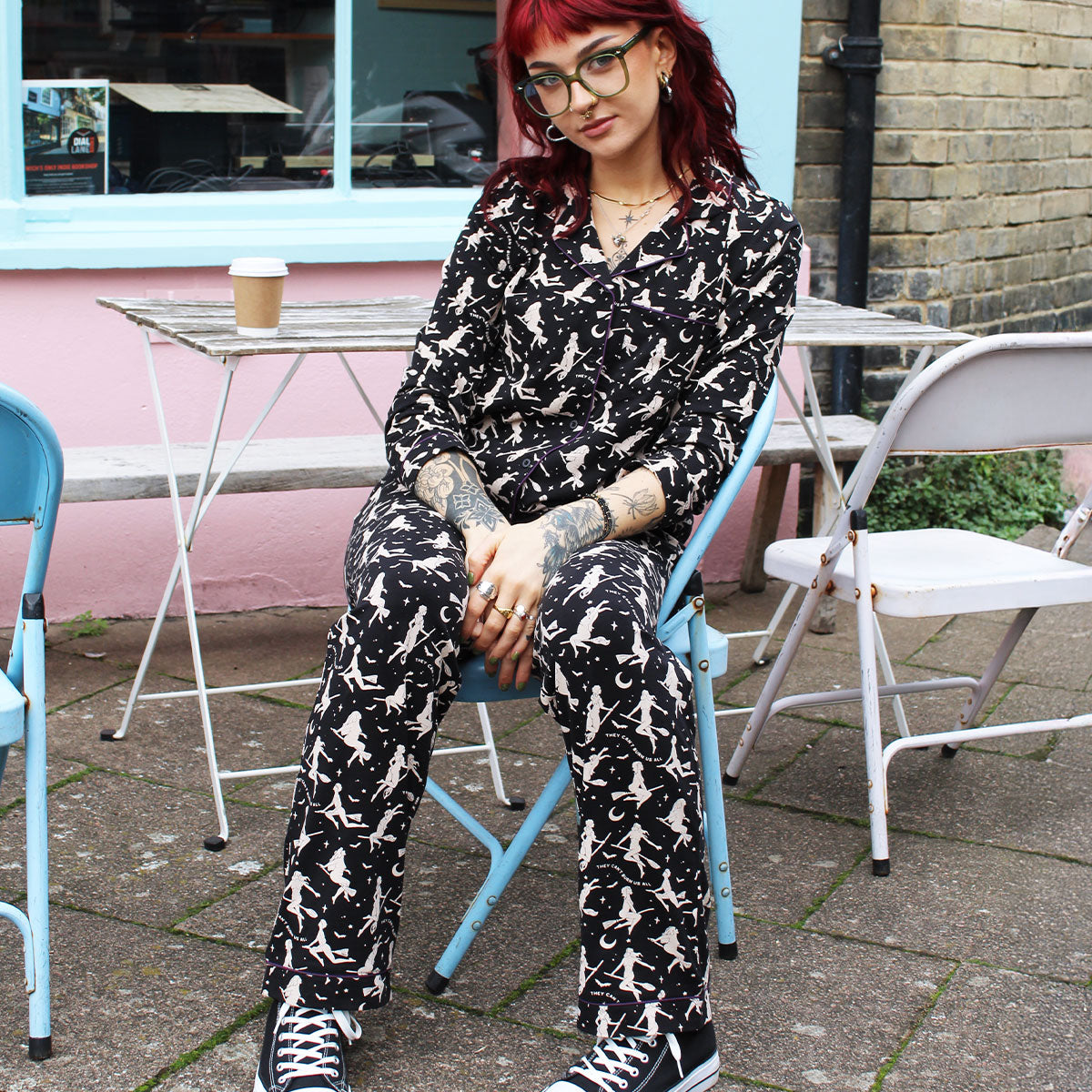 They Can't Burn Us All Pyjama Set-Feminist Apparel, Feminist Clothing, Feminist Pyjama Set-The Spark Company